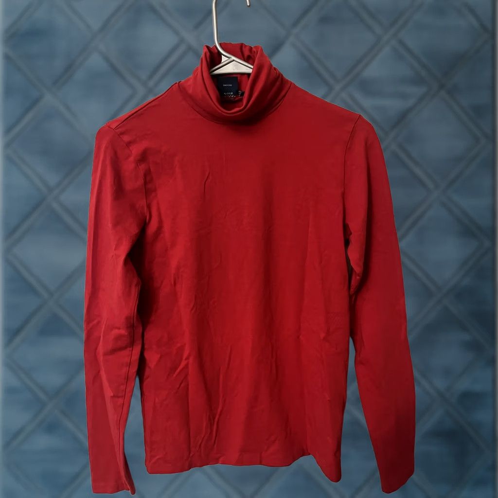 Ralph Lauren Ralph Lauren Sport Shirt Womens Medium Red Turtleneck Long Sleeve Cotton Size M / US 6-8 / IT 42-44 - 1 Thumbnail