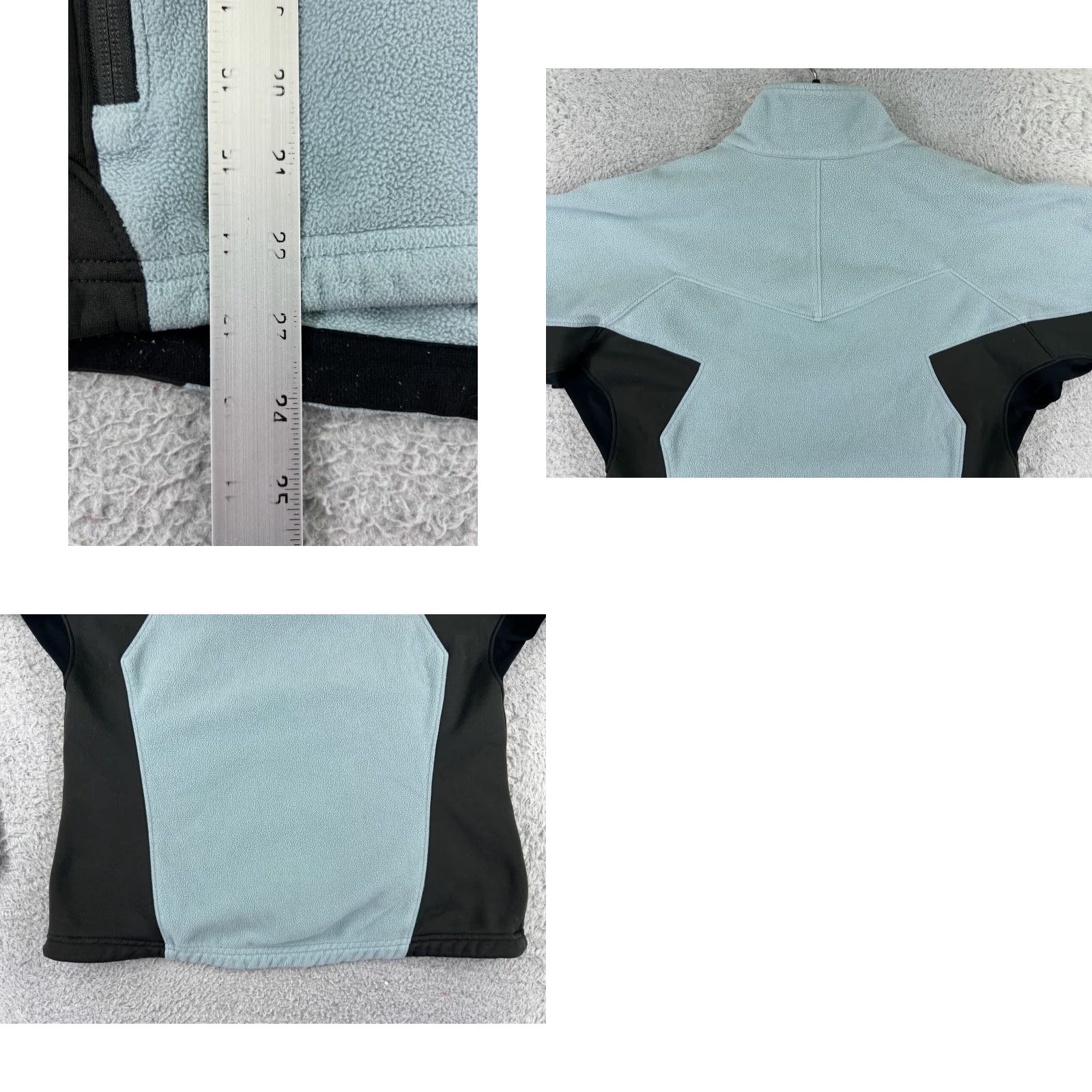 Vintage REI Jacket Womens Medium Blue Black Fleece Mock Neck Cozy Warm Polyester Size M / US 6-8 / IT 42-44 - 9 Thumbnail