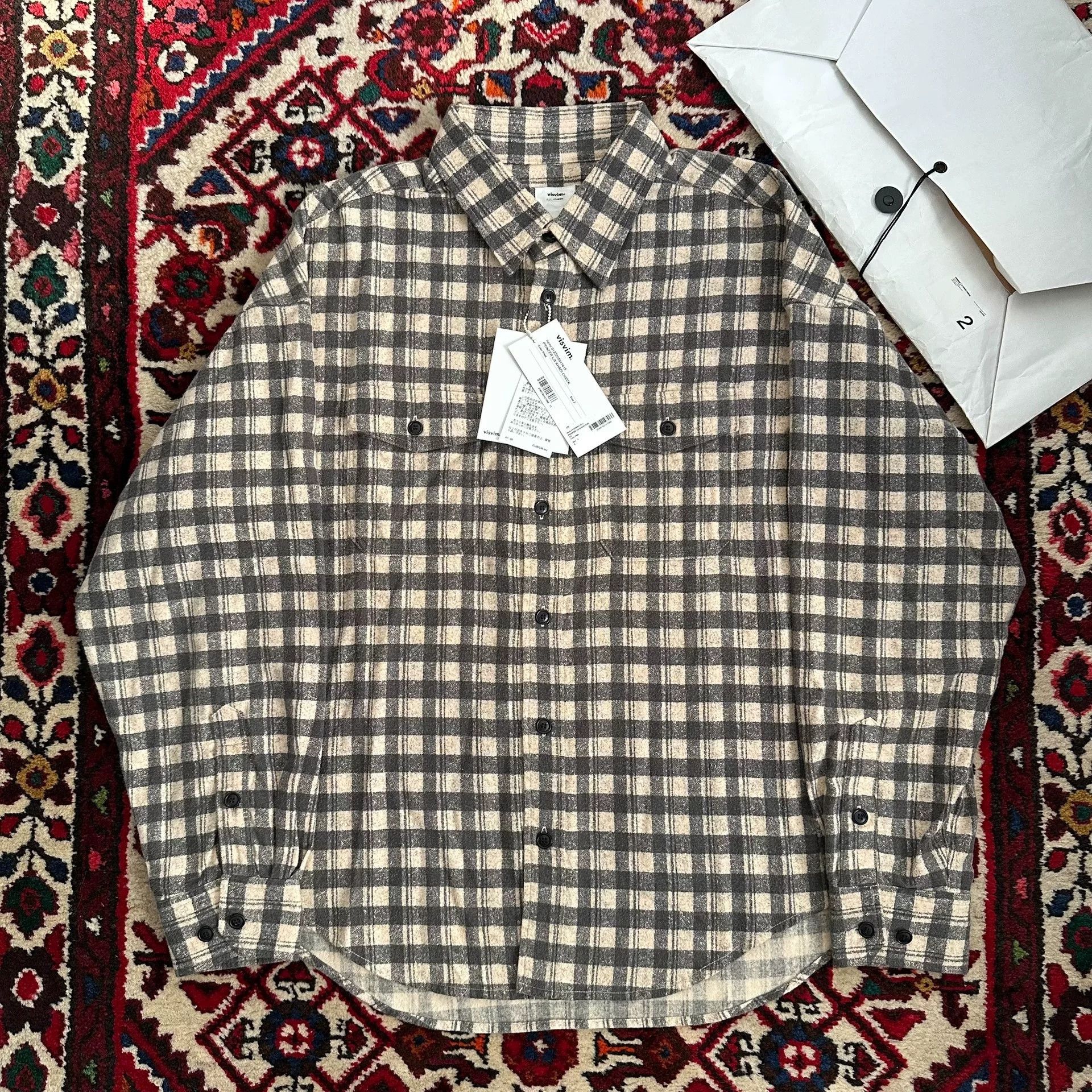 Visvim visvim 22AW Pioneer L/S Khadi Check Size US M / EU 48-50 / 2 - 1 Thumbnail