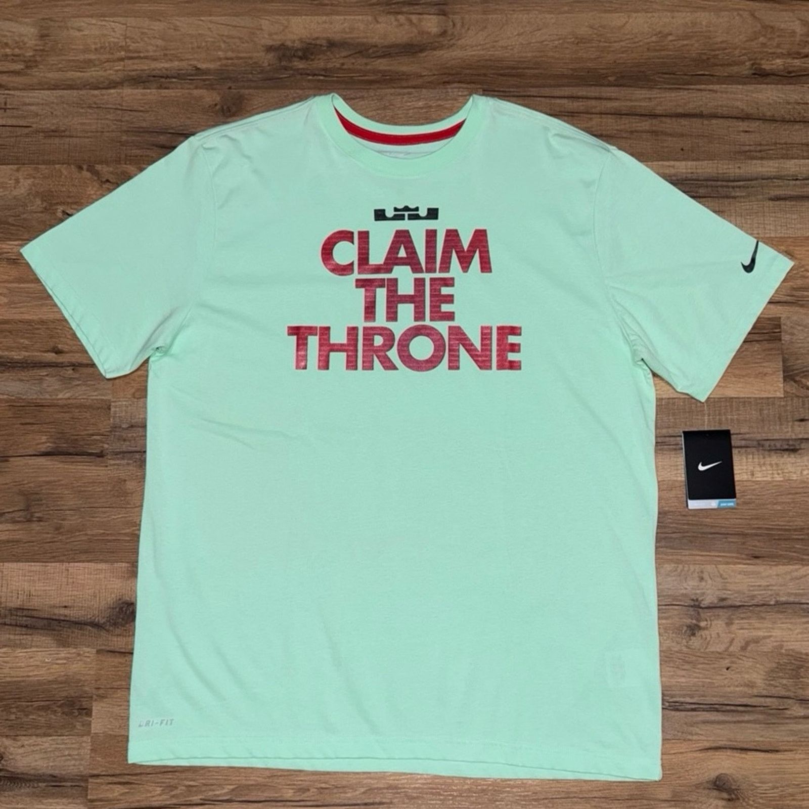 Nike 2013 Nike LeBron Claim The Throne Dri-Fit Short Sleeve Shirt Size US XL / EU 56 / 4 - 1 Thumbnail