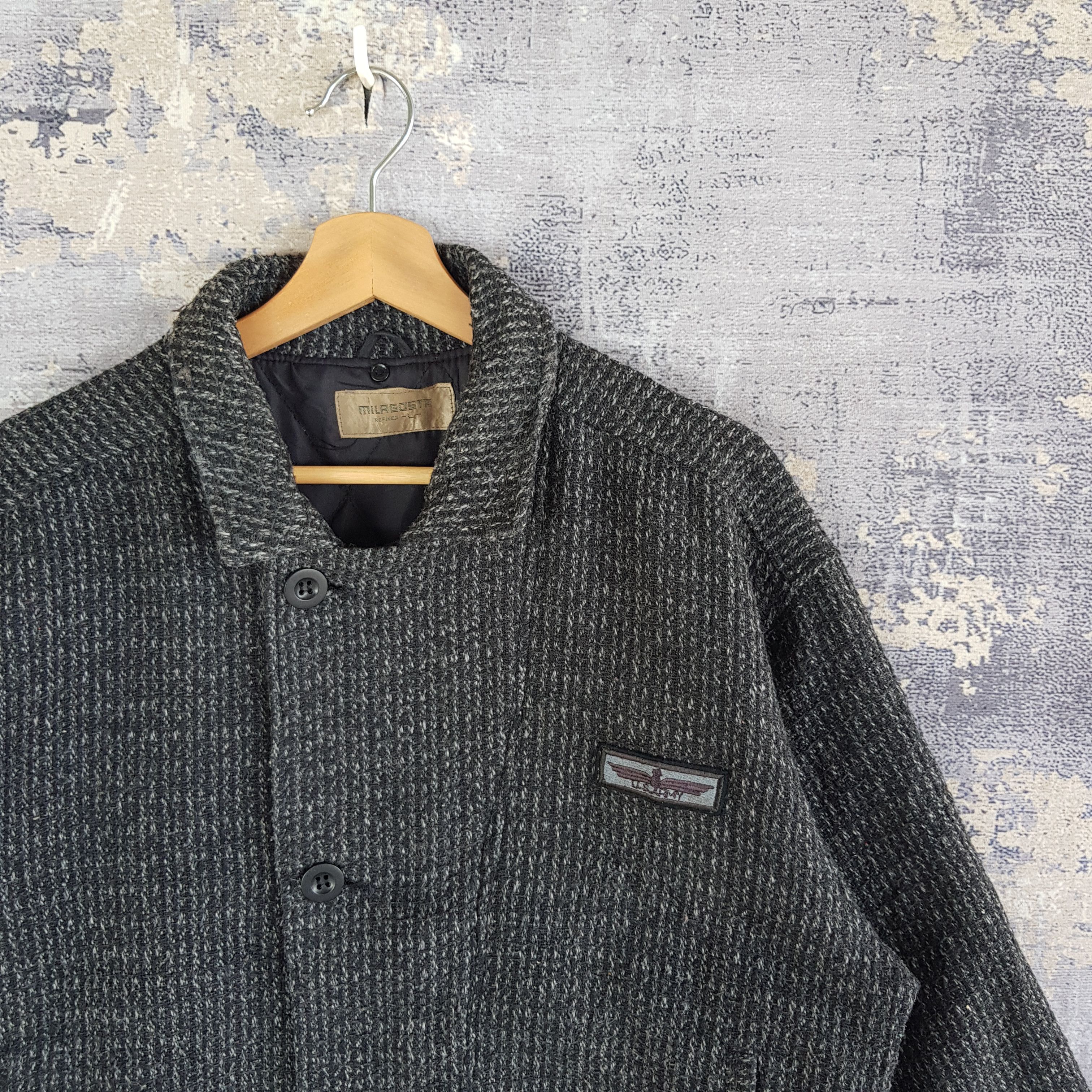 Japanese Brand × Vintage Vintage Japanese Milasosta Varsity Jacket Wool Jacket Size US M / EU 48-50 / 2 - 3 Thumbnail