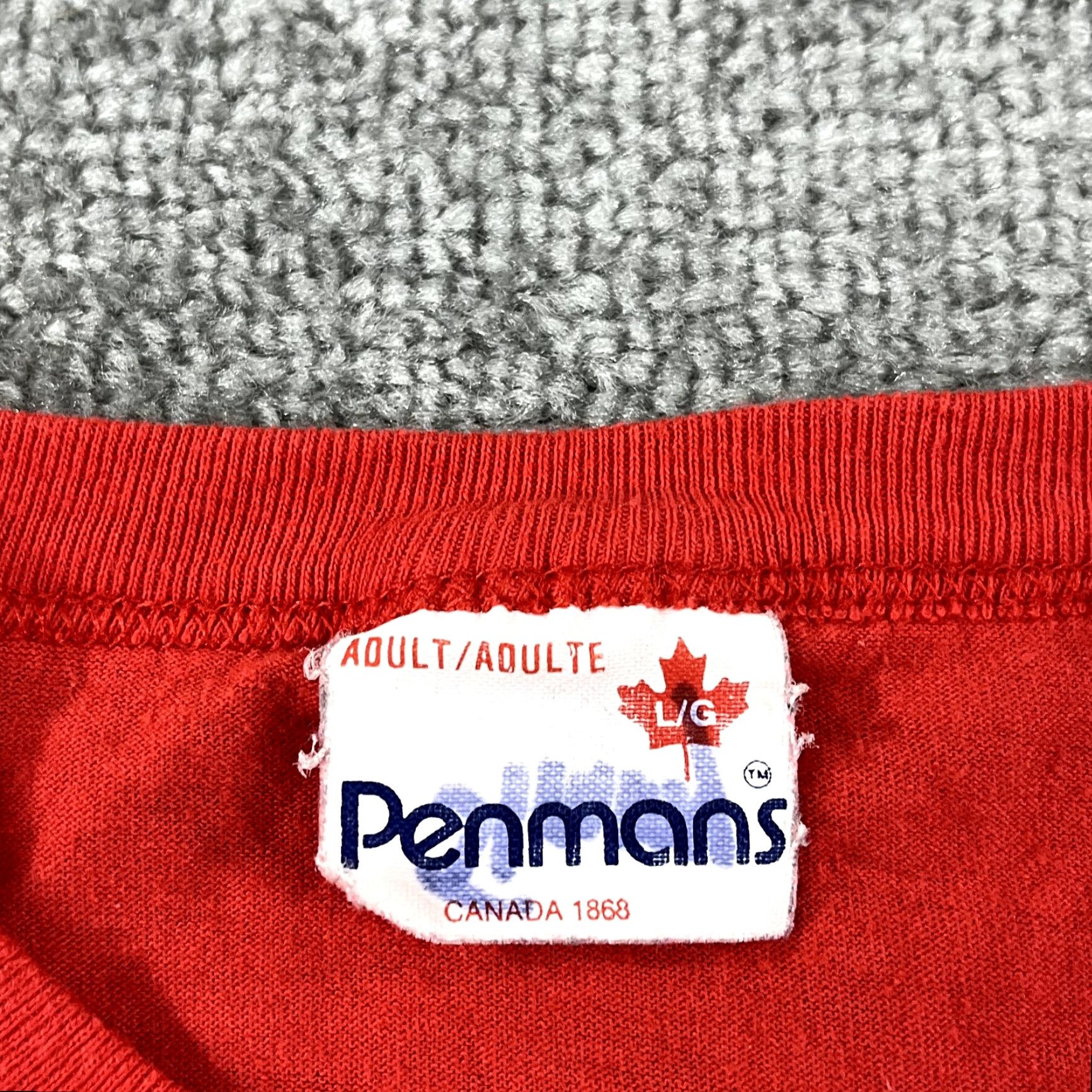 Vintage VINTAGE Penmans T-Shirt Mens Adult Large Red Halifax Nova Scotia Canada Ship Boating Logo Graphic Print Crew Neck Short Sleeve Size US L / EU 52-54 / 3 - 3 Thumbnail