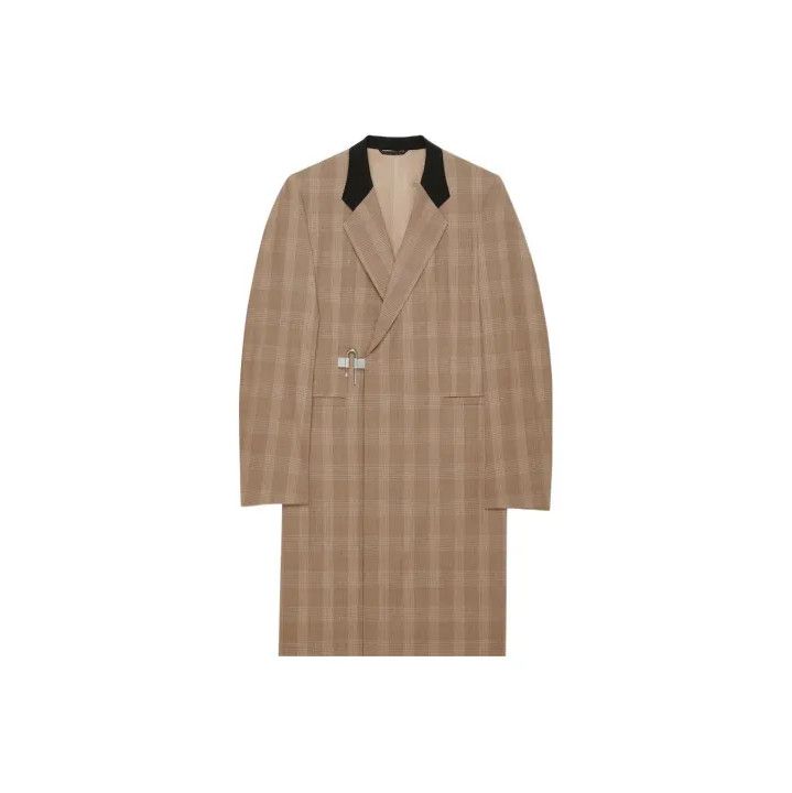 Givenchy Givenchy SS22 U-Lock Check Long-Sleeve Coat Size US M / EU 48-50 / 2 - 1 Thumbnail