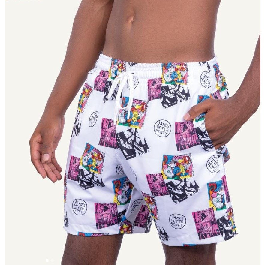 Other NWT​ Swiminista Swim Trunks Mid-Length Board Shorts - Size M Size US 32 / EU 48 - 1 Thumbnail