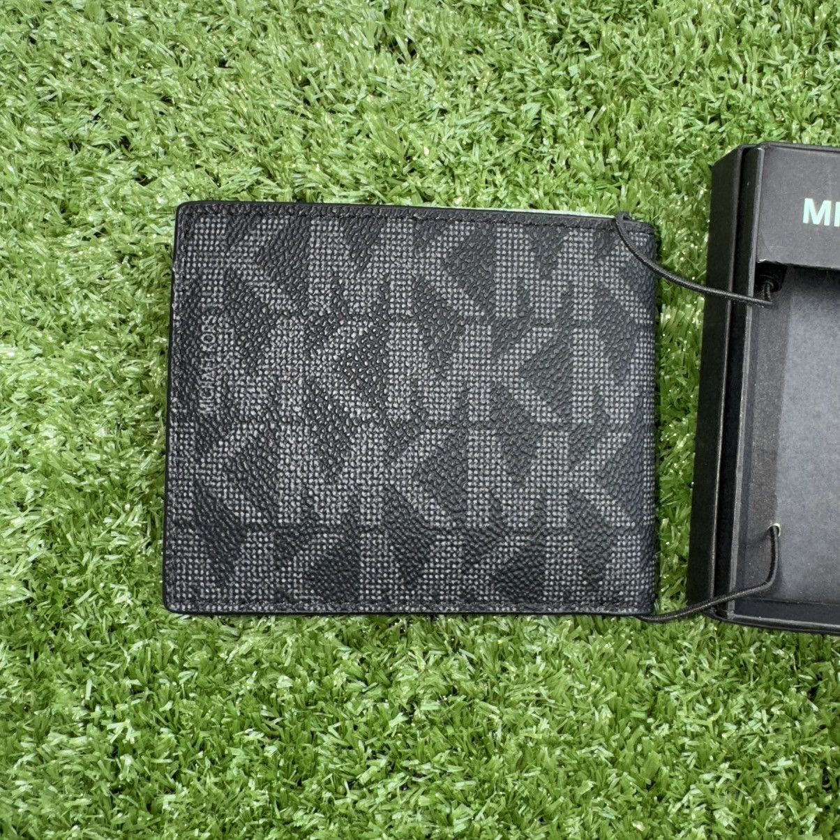 Michael Kors × Vintage Michael Kors Black Jet Set Leather Bi-Fold (Billfold) Wallet Size ONE SIZE - 5 Thumbnail
