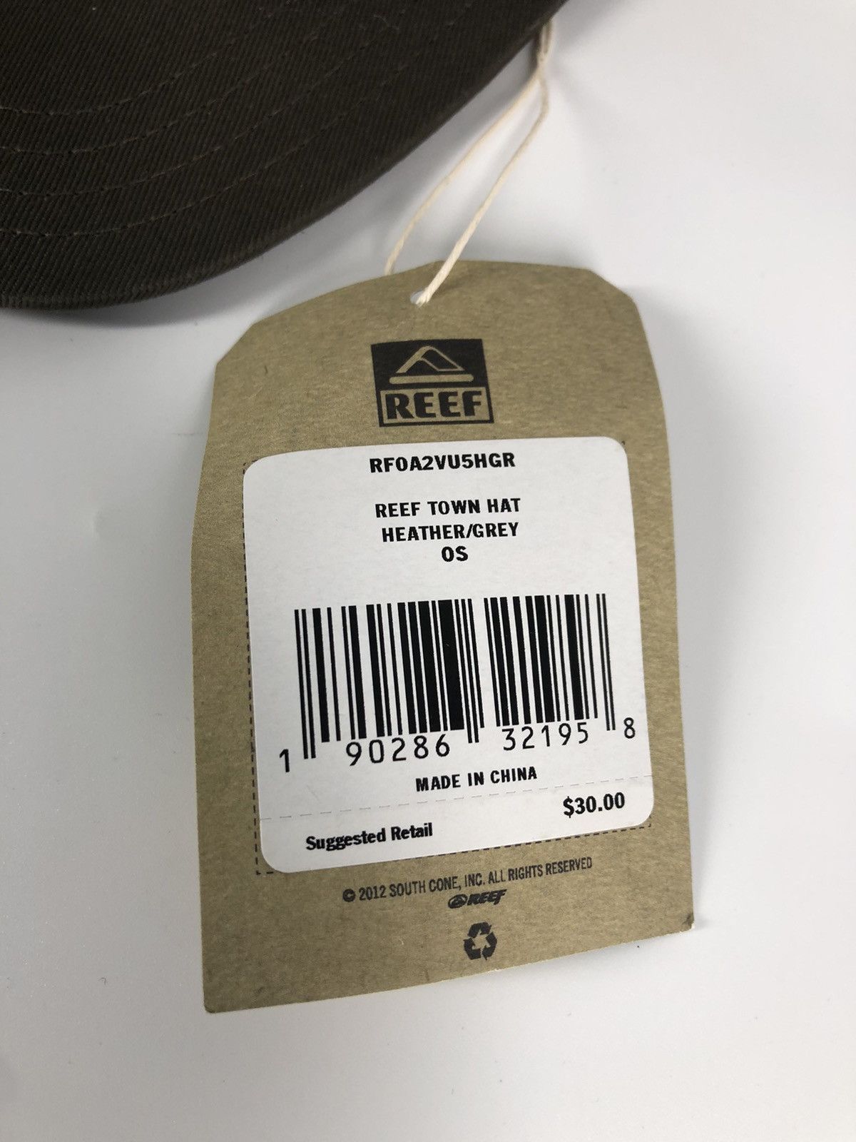 REEF Reef Town Heather Grey Green Strapback Hat Size ONE SIZE - 2 Thumbnail