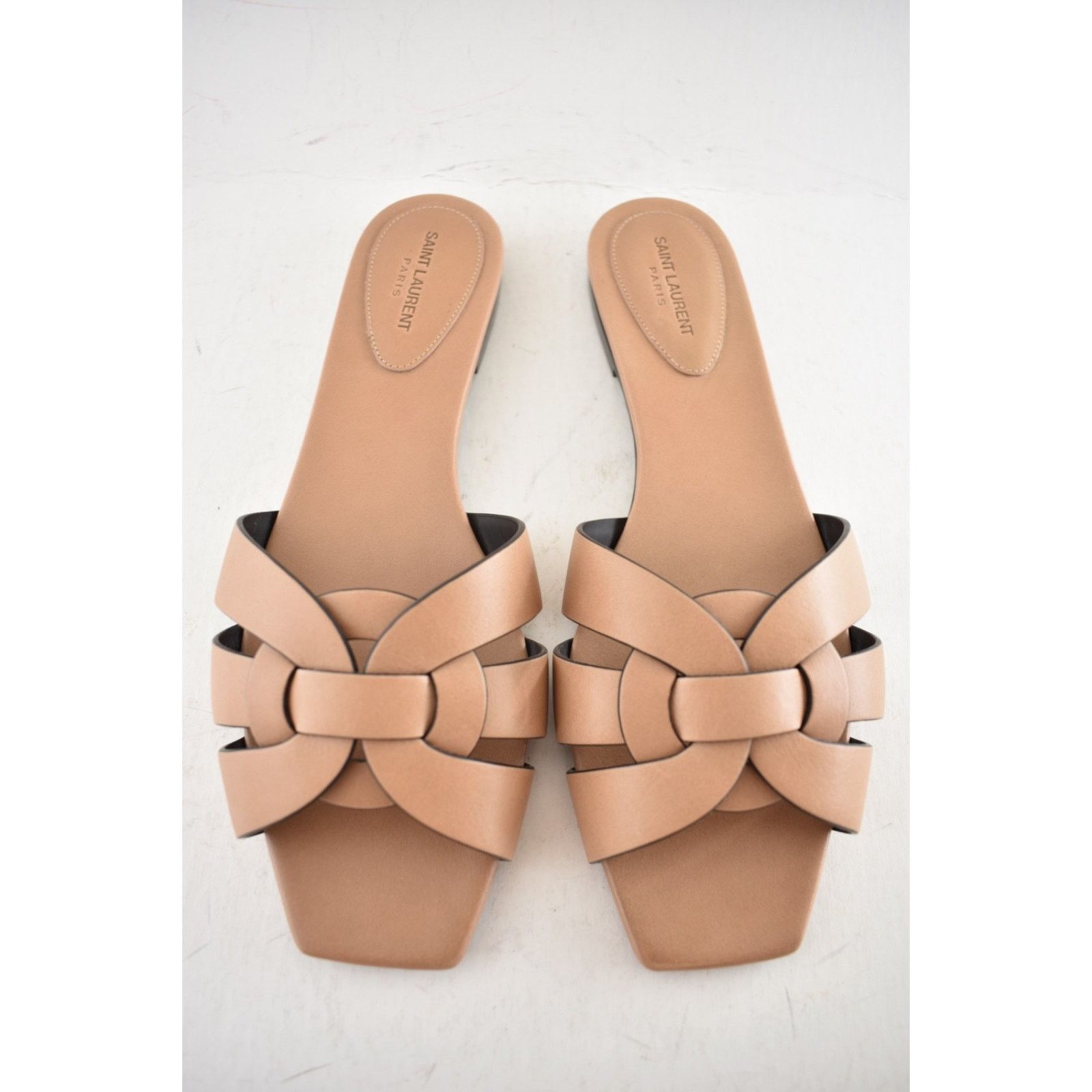 Yves Saint Laurent Saint Laurent YSL Tribute Nu Pieds 05 Corda Beige Leather Size US 9.5 / IT 39.5 - 7 Thumbnail