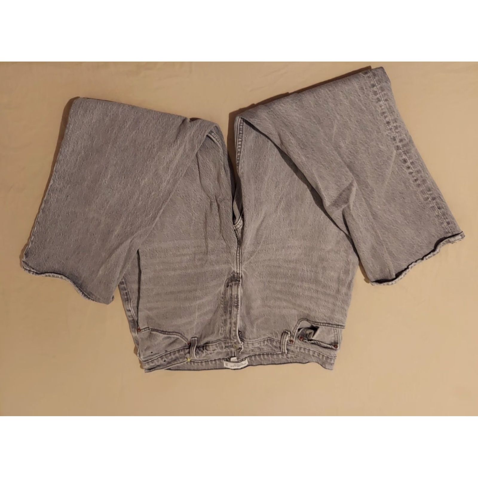 Abercrombie & Fitch Womens Abercrombie & Fitch Jeans 33 16 Gray Straight Ultra High Rise Denim Pants 90s Vintage? Size 38" / US 16 / IT 52 - 3 Thumbnail