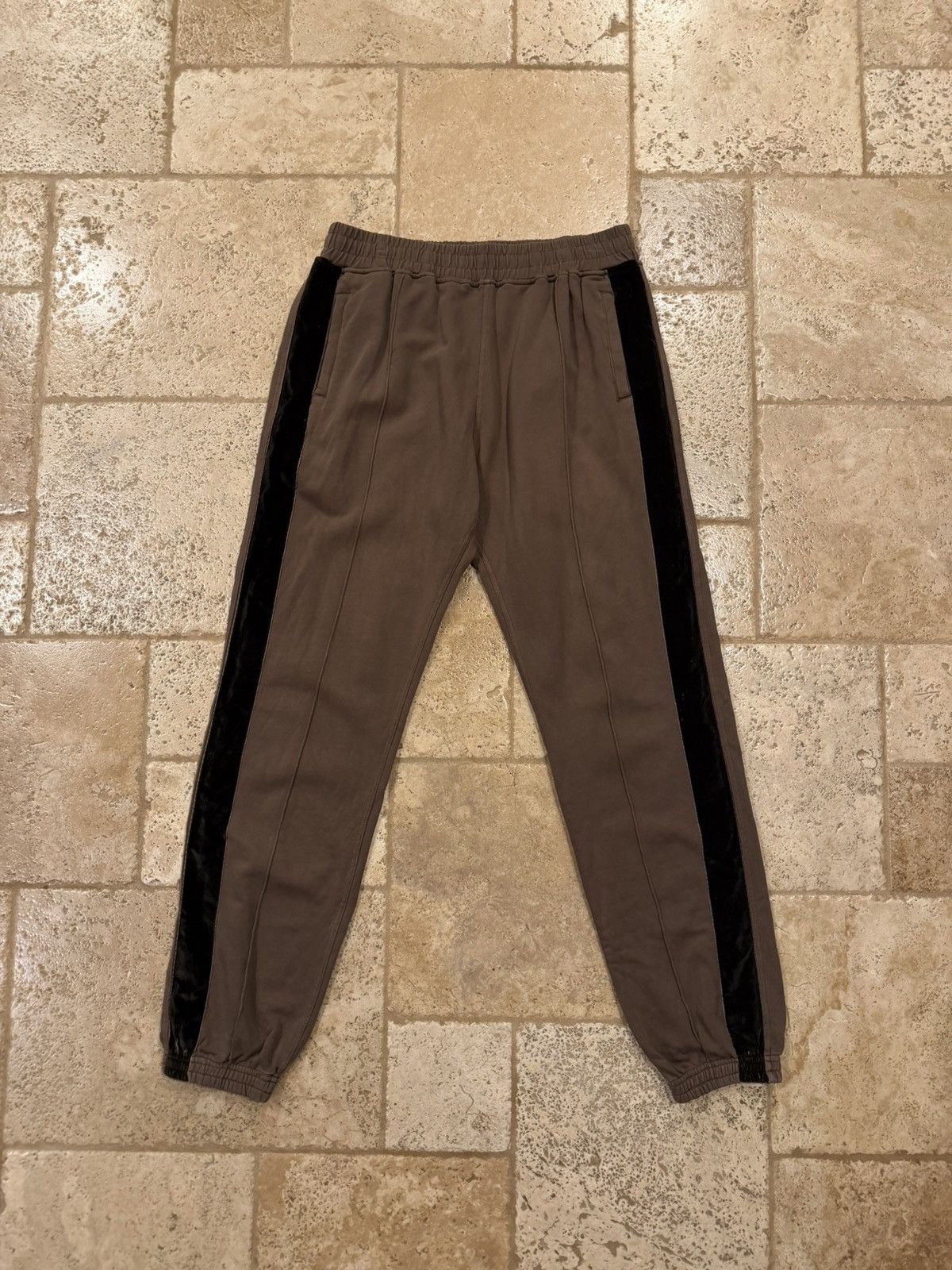 Haider Ackermann Haider Ackermann Perth Velvet Stripe Tux Brown Sweatpants Size US 34 / EU 50 - 13 Thumbnail