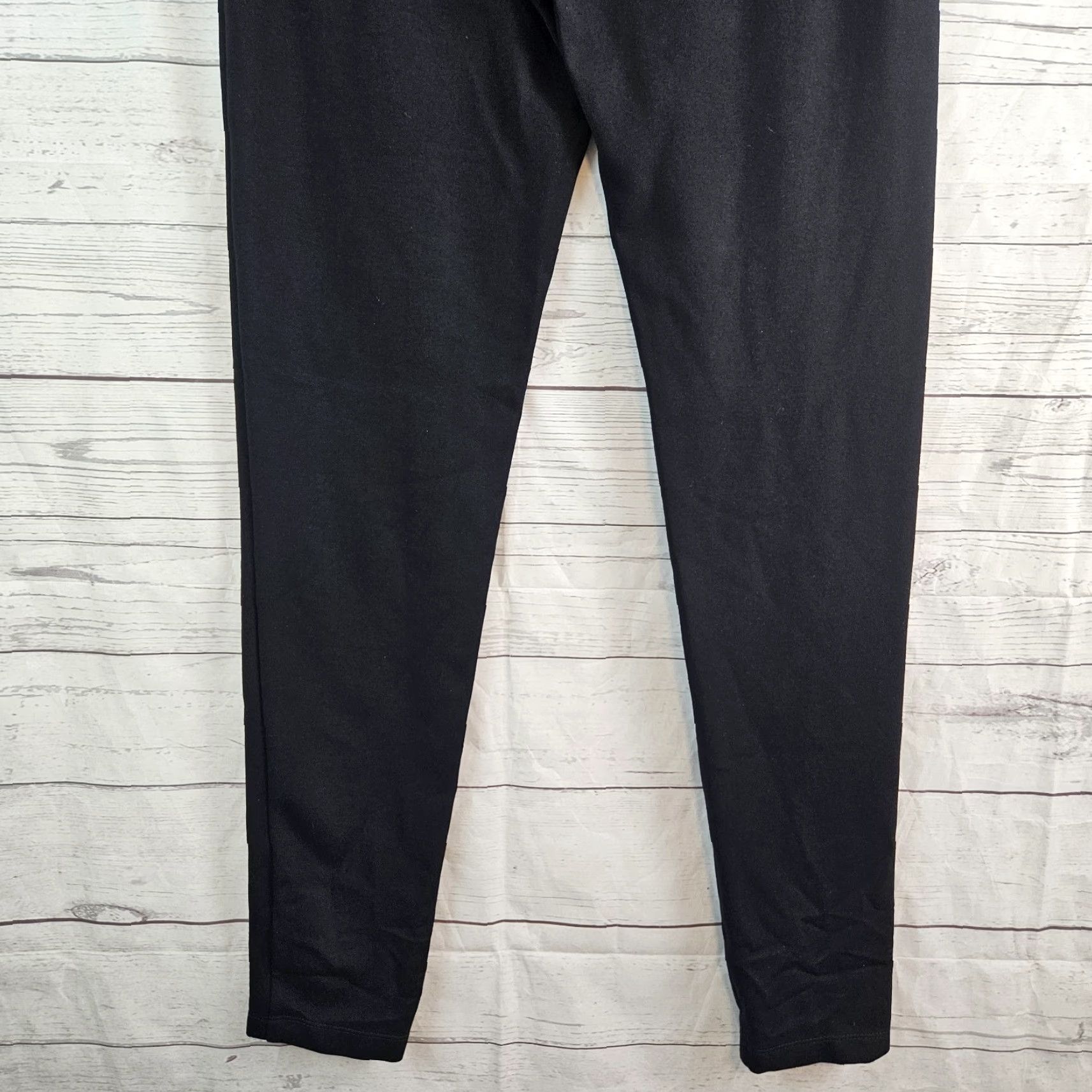 Vintage Betabrand Womens Ponte Knit Skinny Pants Sz Medium Long Black Mid Rise Pants Women Long Inseam 28.5" Stretch Knit Lightweight Size 32" / US 10 / IT 46 - 5 Thumbnail