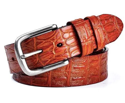 Japanese Brand × Leather Emboss Crocodile Pattern Belt Size ONE SIZE - 3 Thumbnail