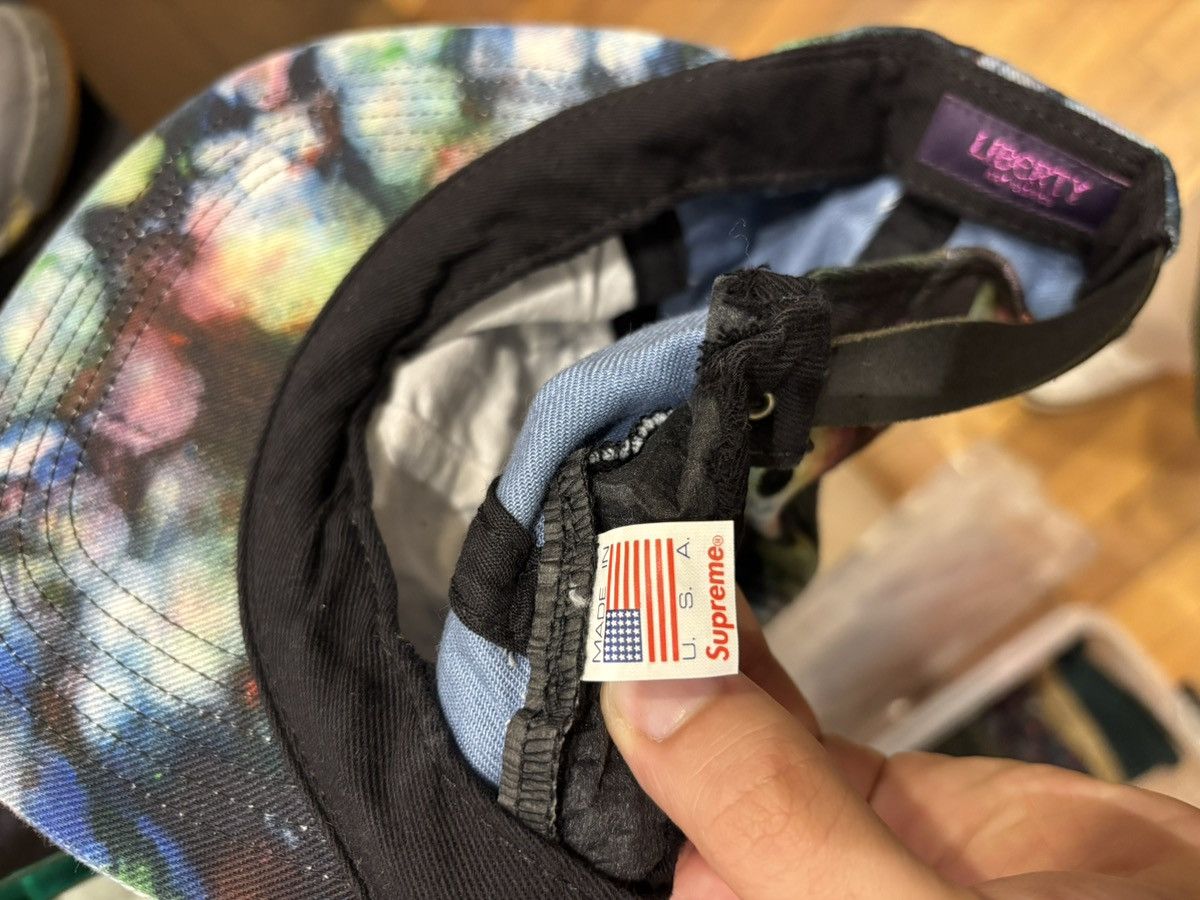 Supreme Supreme x Liberty Black Tie Dye 6 Panel Hat Size ONE SIZE - 4 Thumbnail