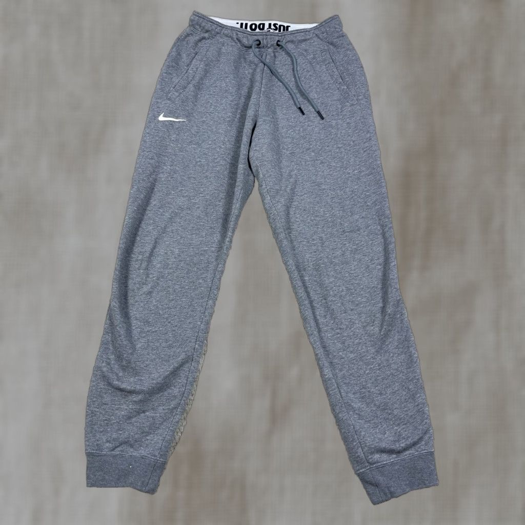 Nike Nike Sweatpants Men Small Heather Gray Jogger Swoosh Tapered Leg Pockets Casual Activewear Classic Size US 29 - 1 Thumbnail