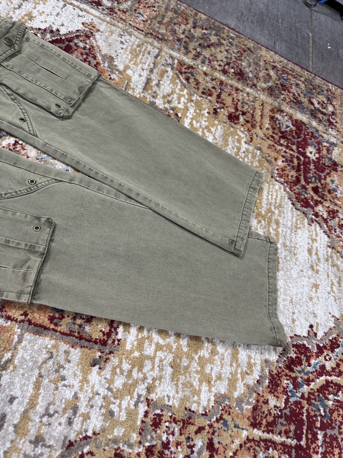 20471120 ᶠᵃⁿᶜʸᵍᵘʸ BNWT Cargo Y2K Pants Bondage Vintage Denim Size US 30 / EU 46 - 4 Thumbnail