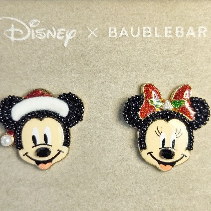 Disney Disney x BaubleBar Mickey & Minnie Holiday Earrings NIB Size ONE SIZE - 2 Thumbnail