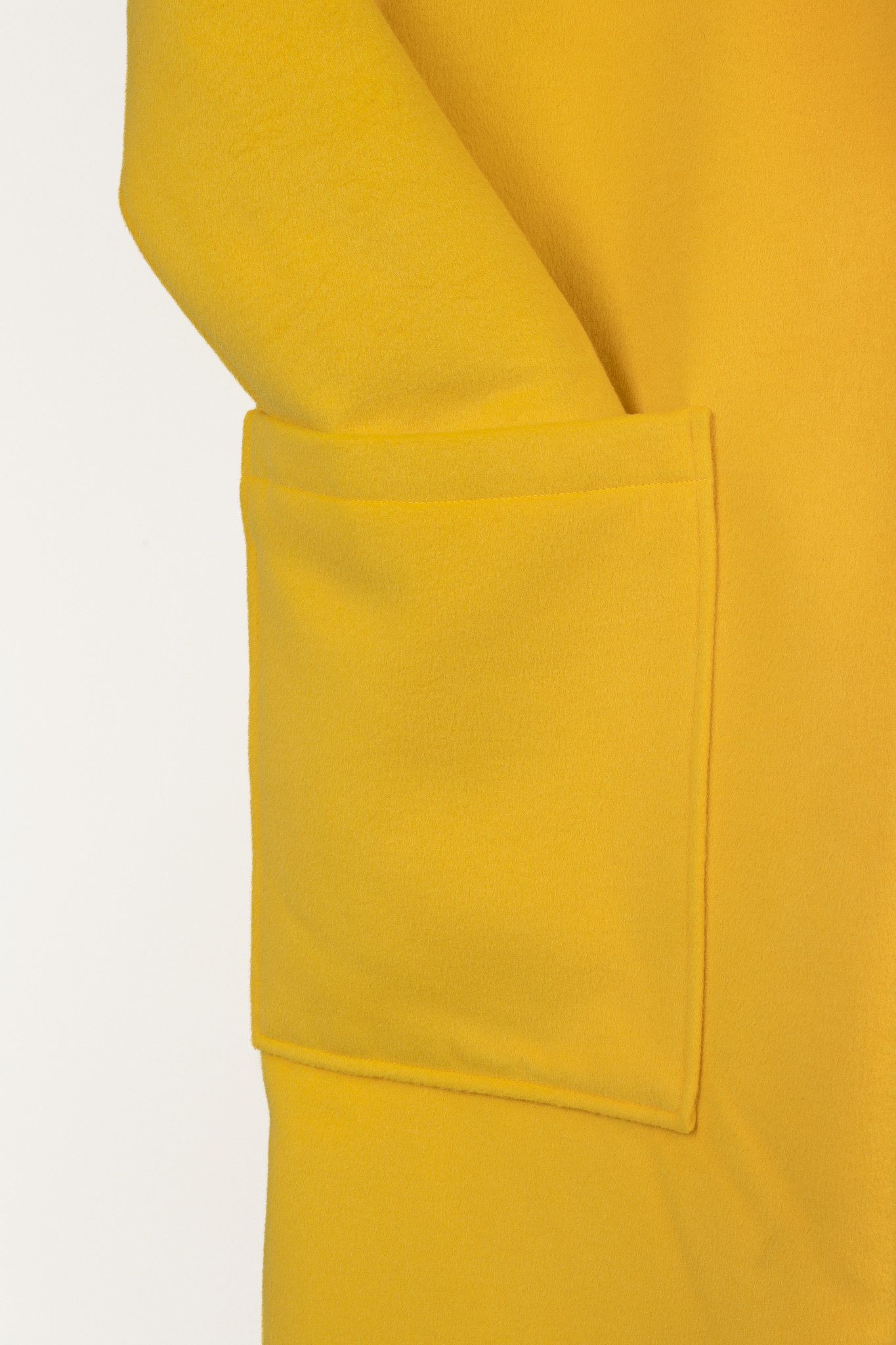Other Something Navy Yellow Felt Patch-Pocket Over Coat Size XL / US 12-14 / IT 48-50 - 7 Thumbnail
