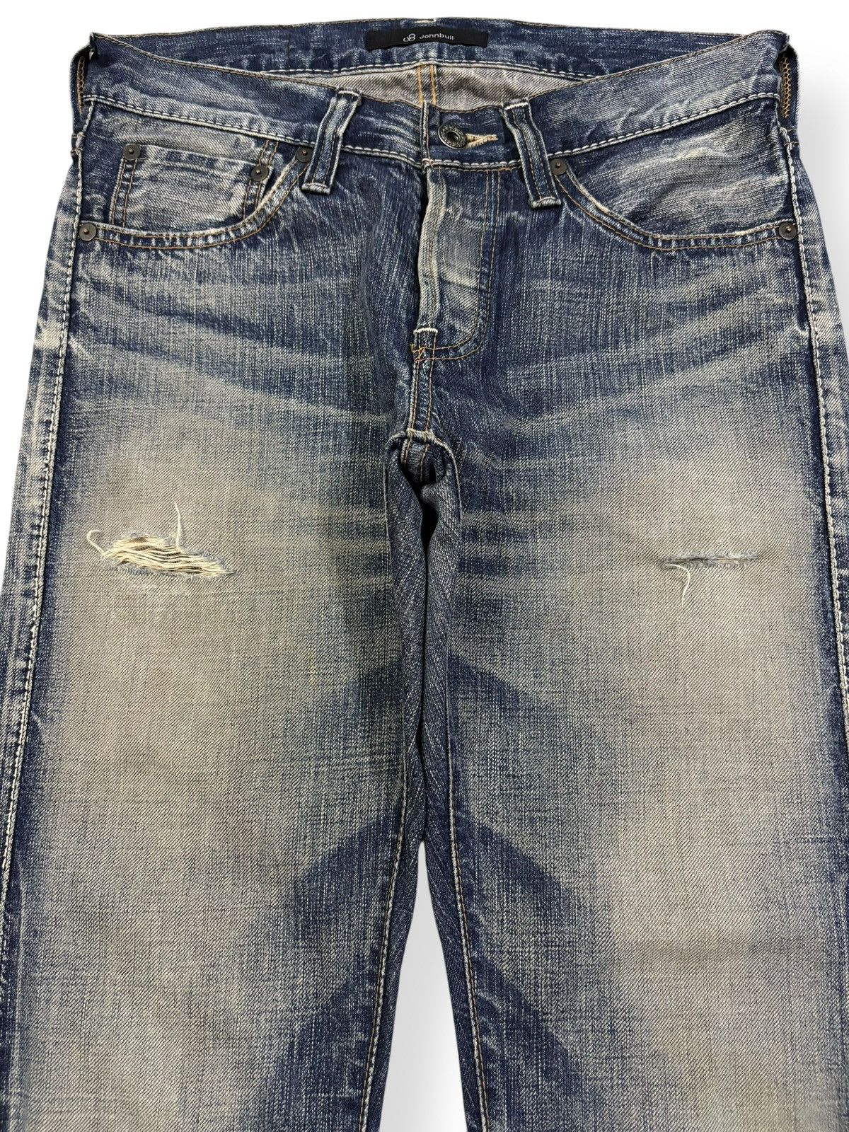 Junya Watanabe Vintage Japanese Brand Johnbull Selvedge Distressed Jeans Size US 29 - 4 Thumbnail