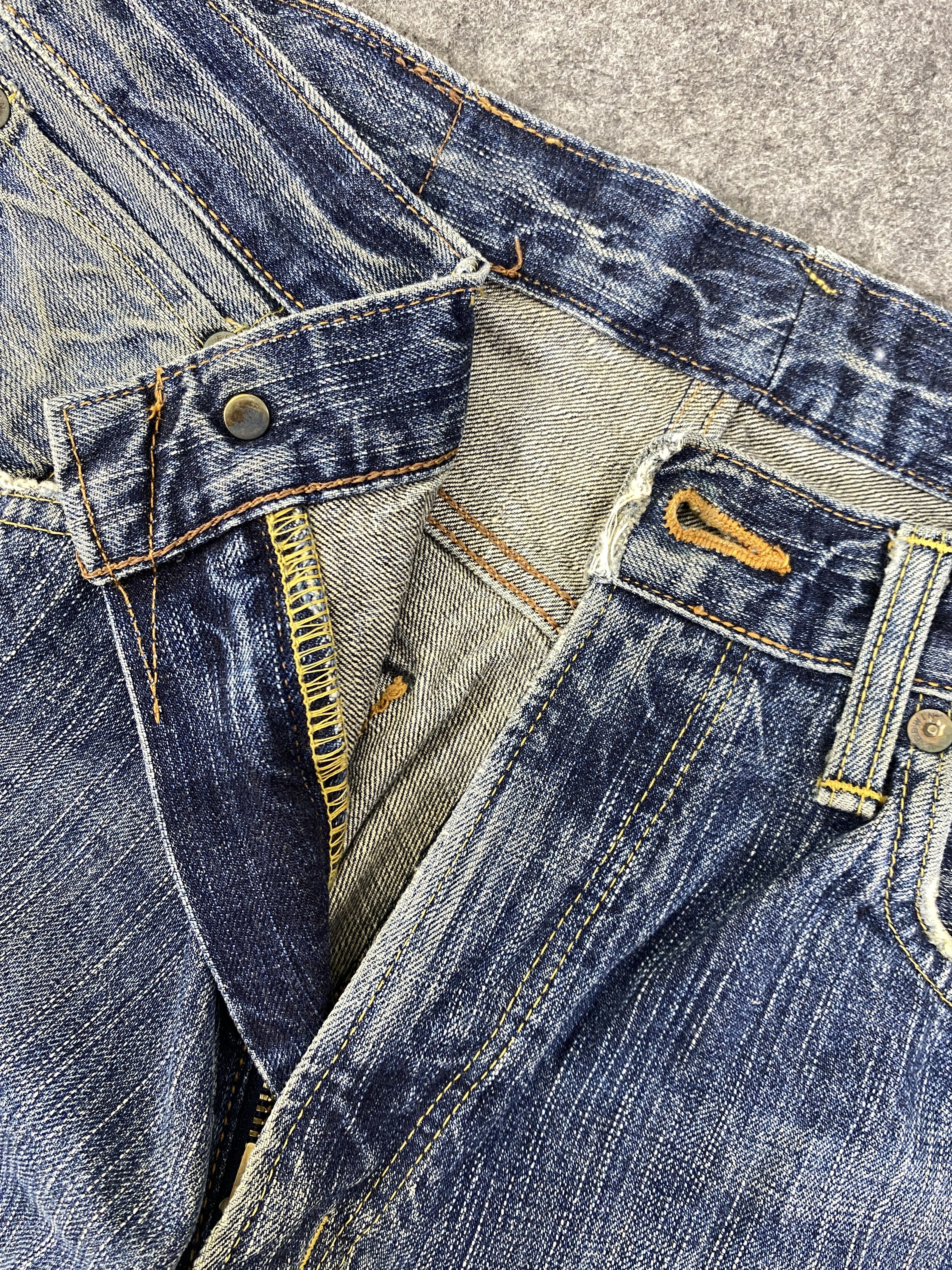 Edwin Vintage Edwin Selvedge Distressed Clawmark 30x32.5-JN3272 Size US 30 / EU 46 - 7 Thumbnail