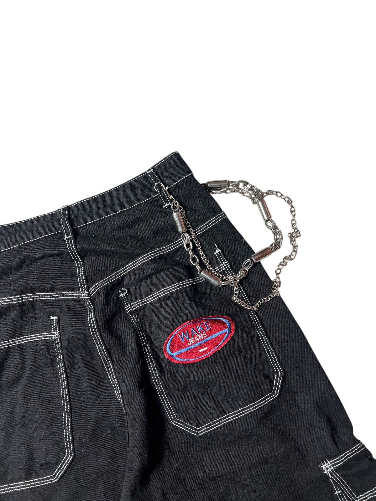 Shein Wake Jeans Y2k Baggy Shein Cargo Pants Size US 30 / EU 46 - 9 Thumbnail