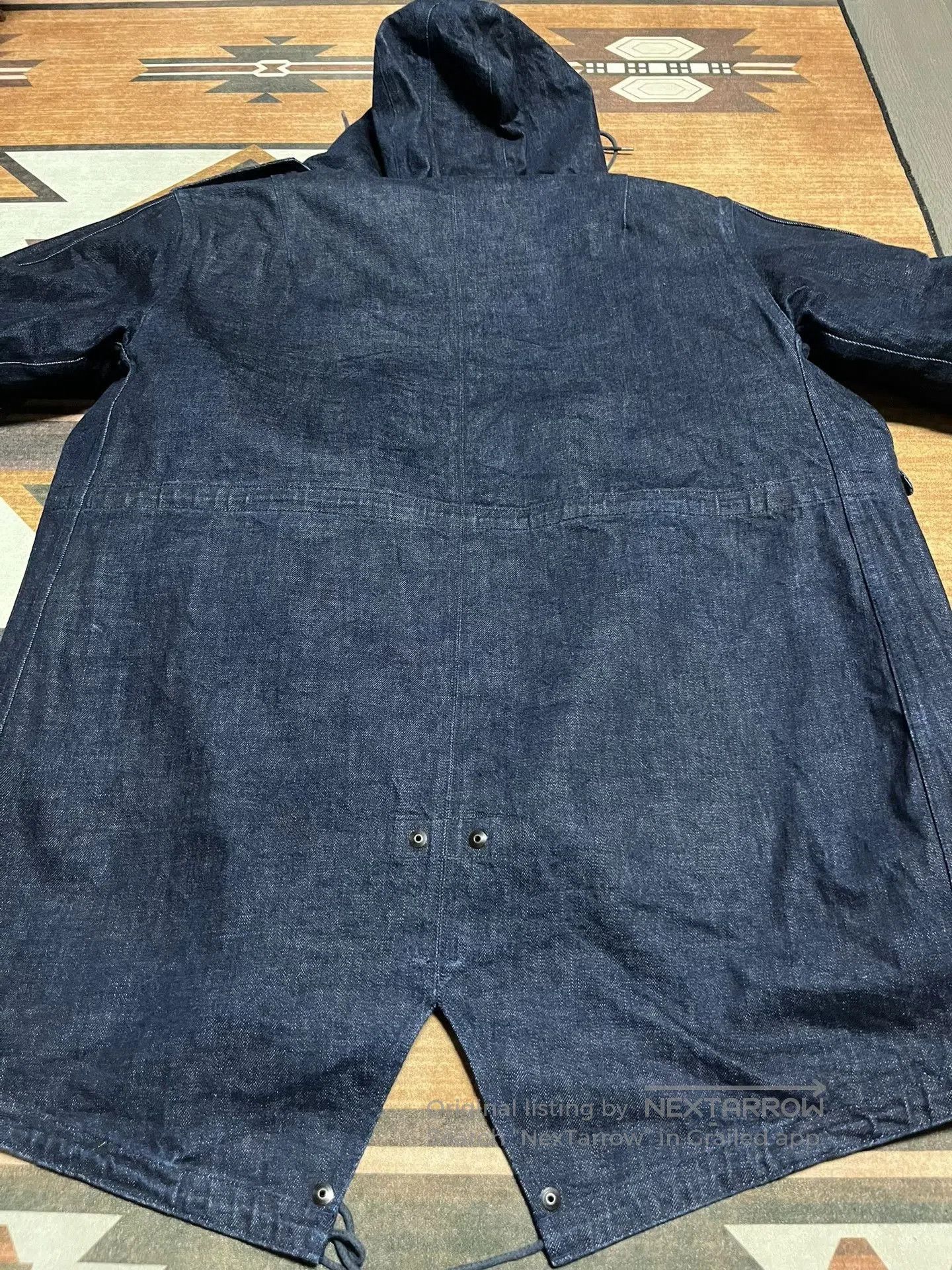 Gimo's GIZEMO M1951 Denim Parka Long Coat. Size US S / EU 44-46 / 1 - 6 Thumbnail