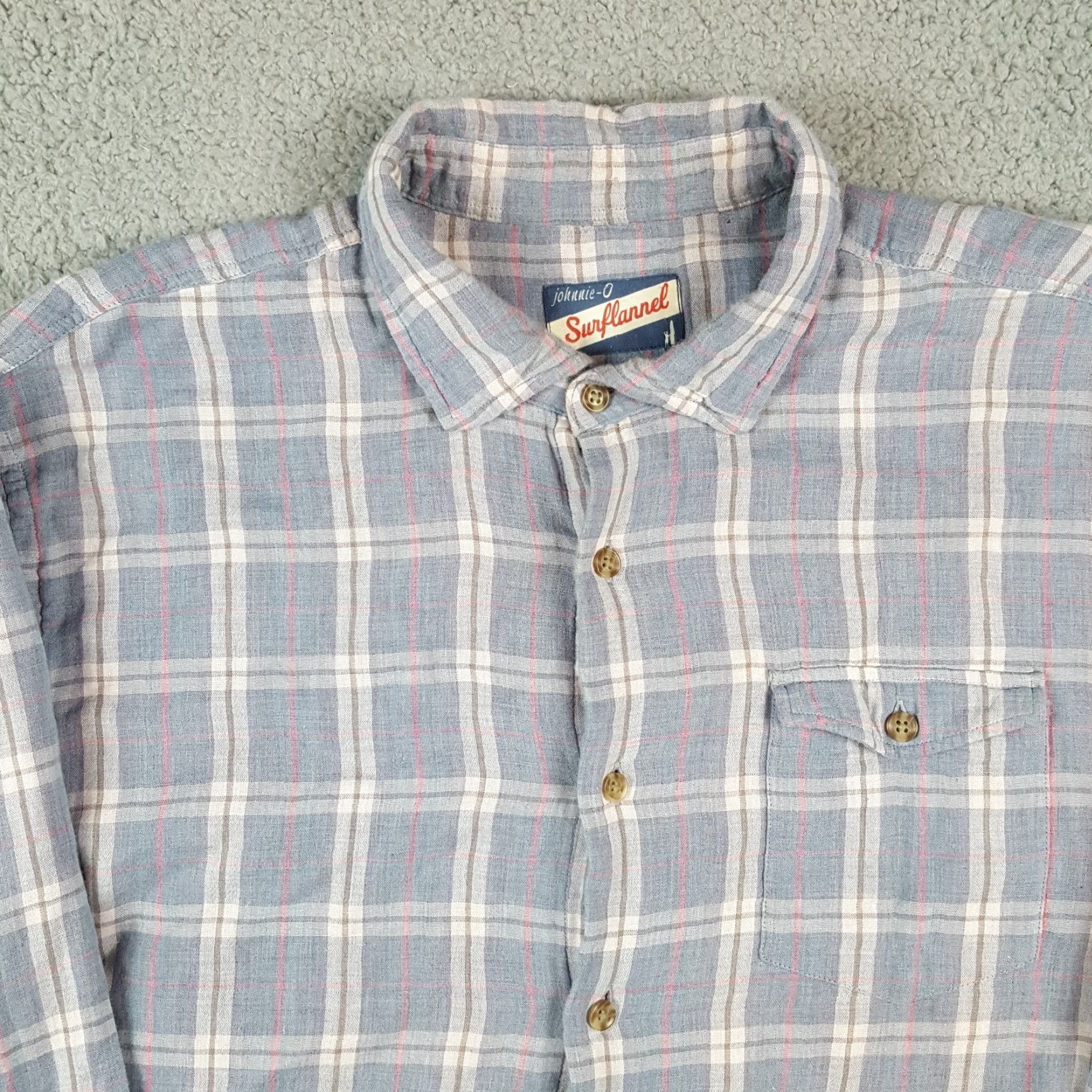 johnnie-O VINTAGE Johnnie-O Plaid Shirt Men Large Casual Flannel Cotton 90s Outdoor Workwear Size US L / EU 52-54 / 3 - 2 Thumbnail