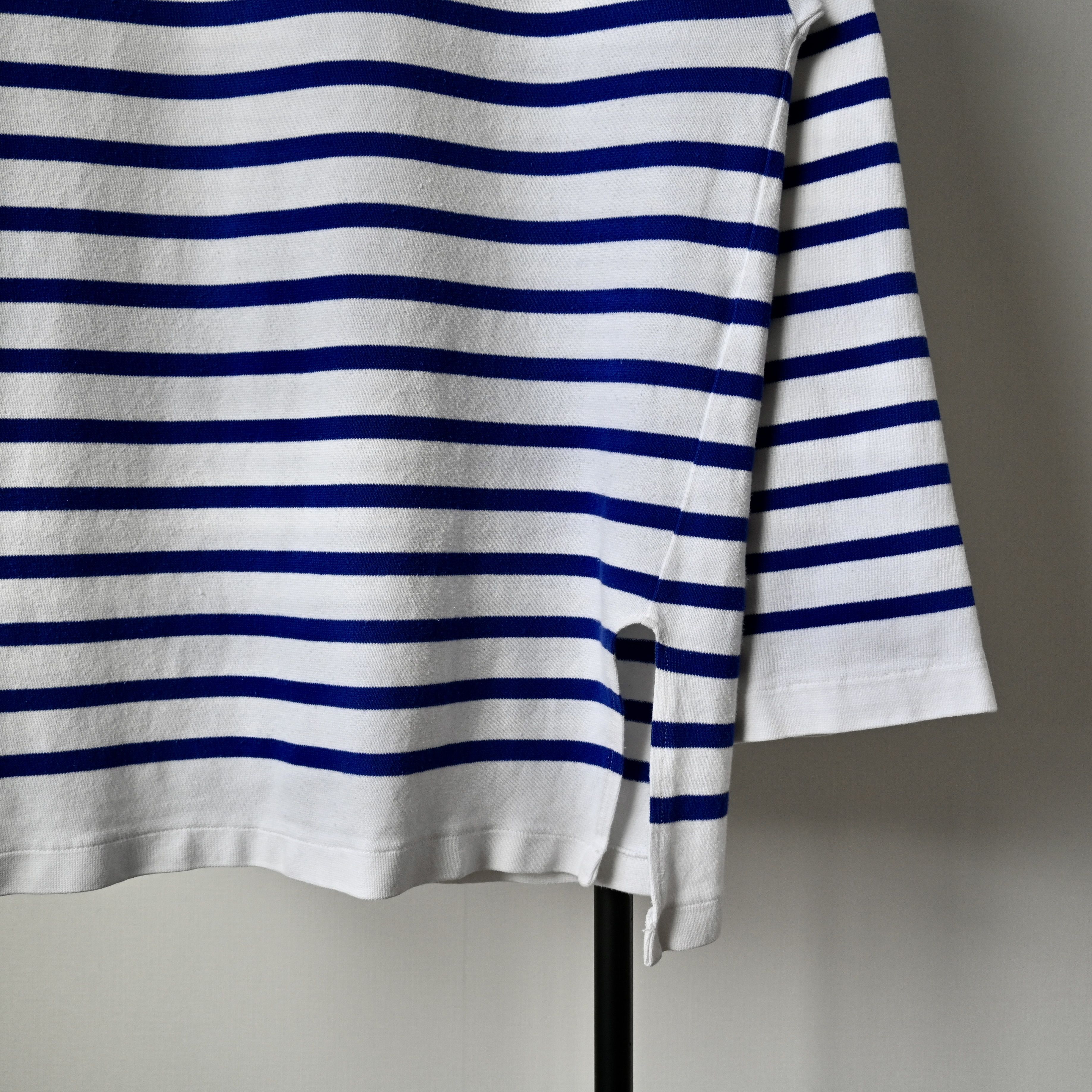 Vintage VTG 1990s Le Minor cotton sailor shirt, striped, T.5/XXL Size US XXL / EU 58 / 5 - 8 Thumbnail