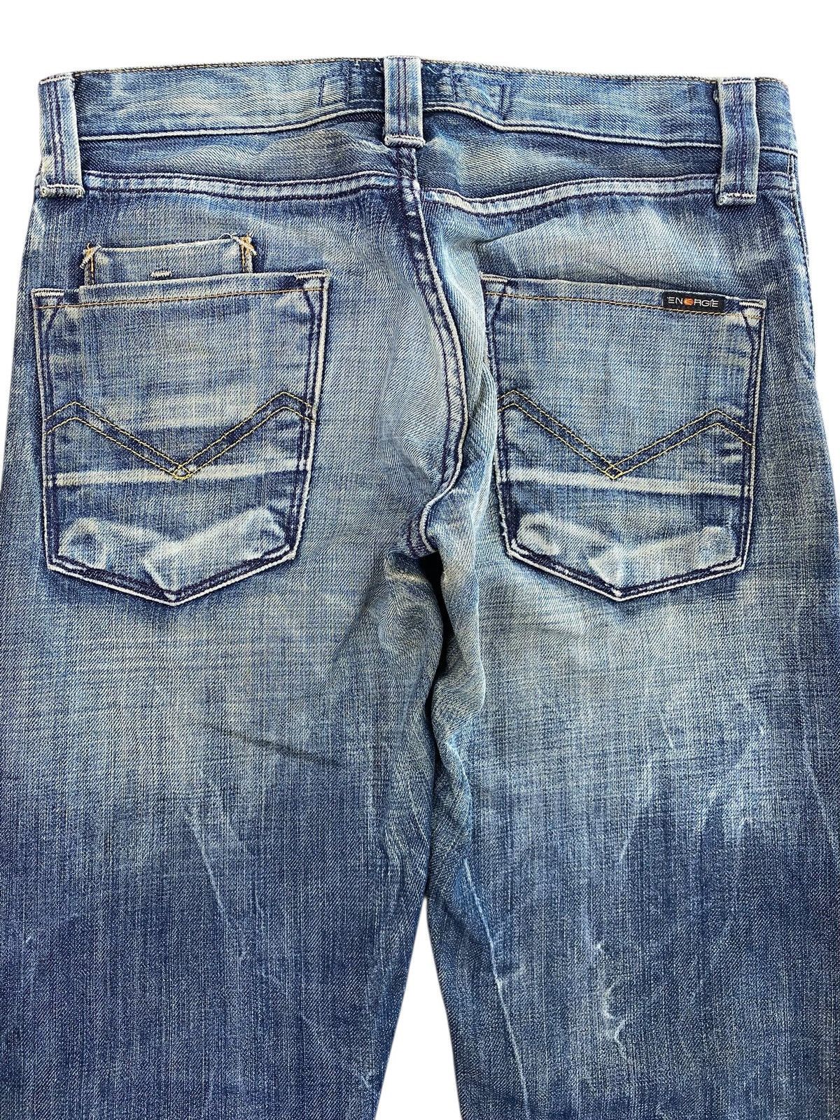 Energie Energie Flared Jeans Blue Washed Wide Leg Y2K Style Size US 31 - 4 Thumbnail