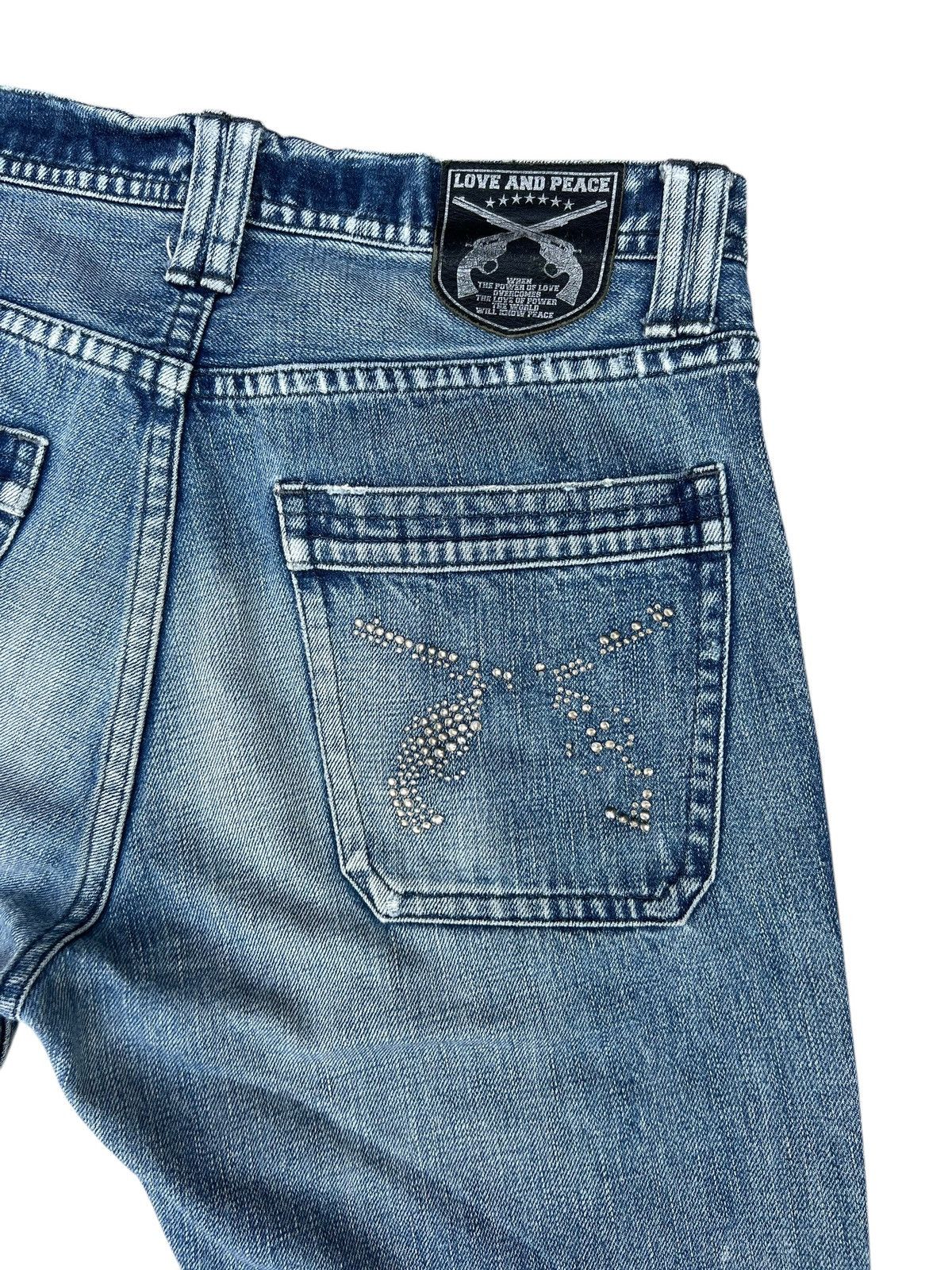 Japanese Brand Vintage Roarguns Japan Distressed Denim Flare Jeans Size US 31 - 16 Thumbnail