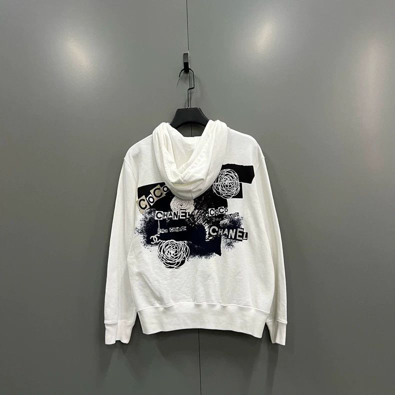 Chanel Chanel Camellia embroidered zipper hoodie on the back 2504- Size US L / EU 52-54 / 3 - 1 Thumbnail