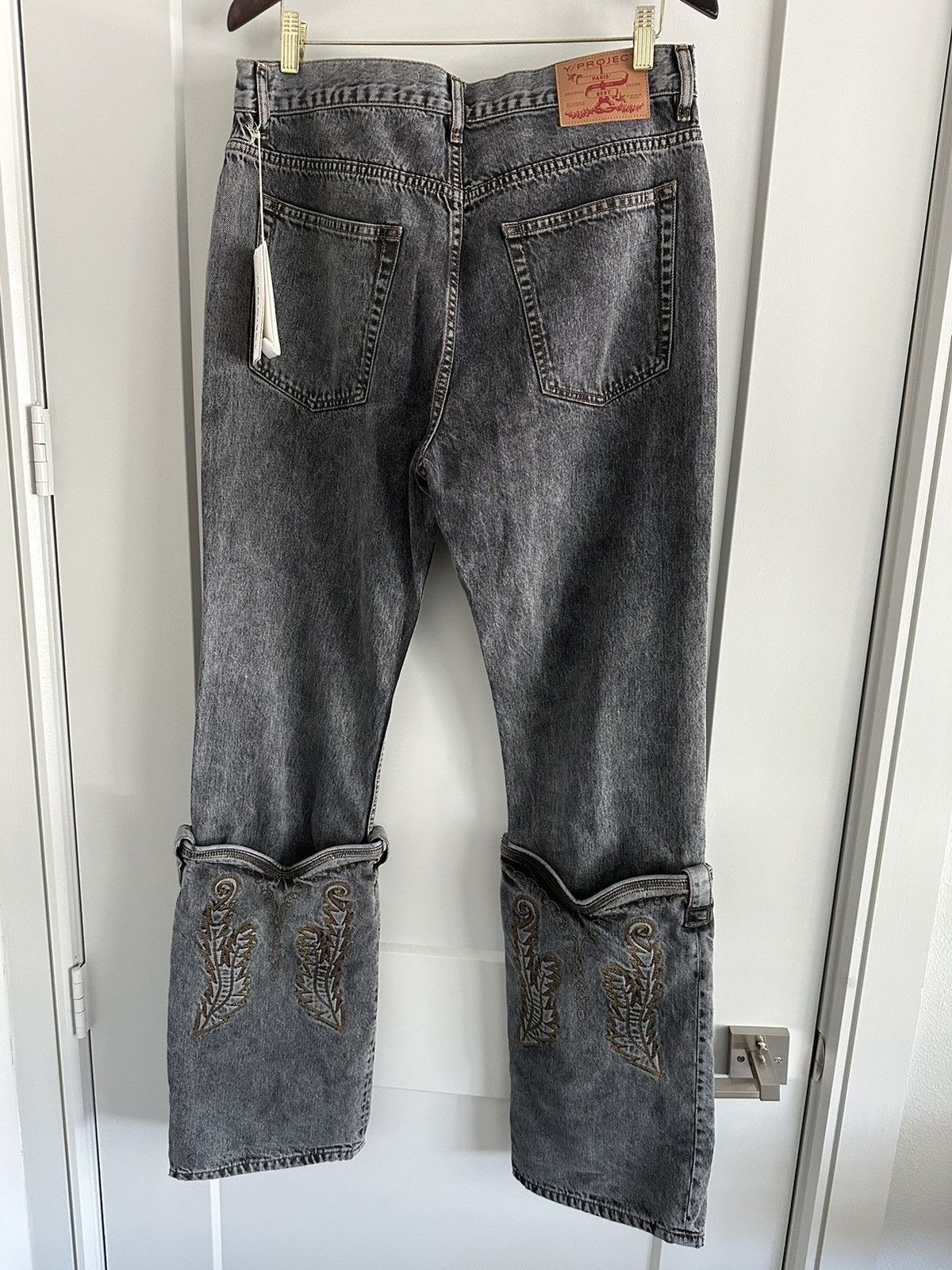 Y/Project Evergreen Cowboy Cuff Denim Jeans Size US 32 / EU 48 - 2 Thumbnail