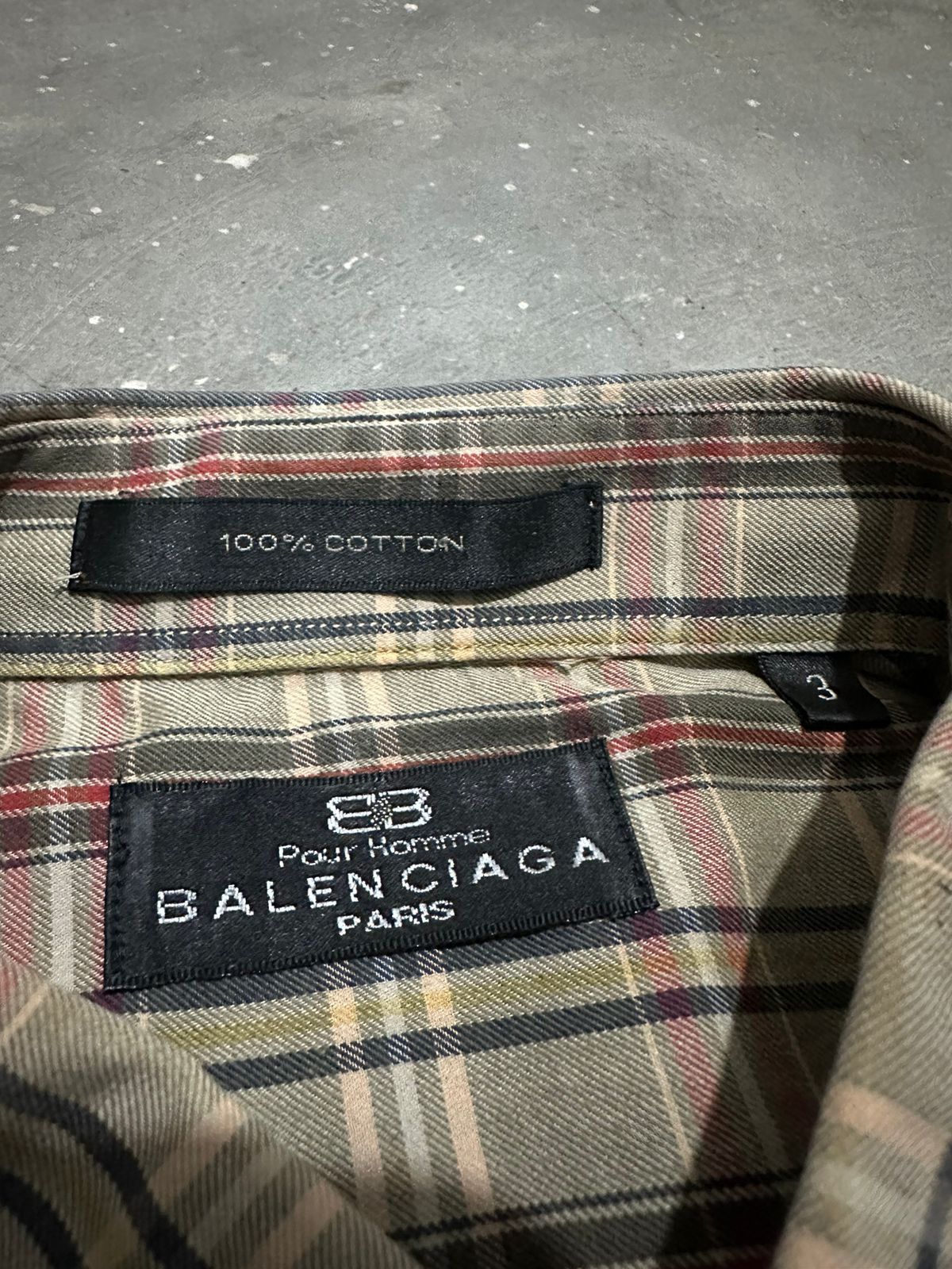 Balenciaga × Vintage Vintage Balenciaga Paris Shirt Size US L / EU 52-54 / 3 - 7 Thumbnail