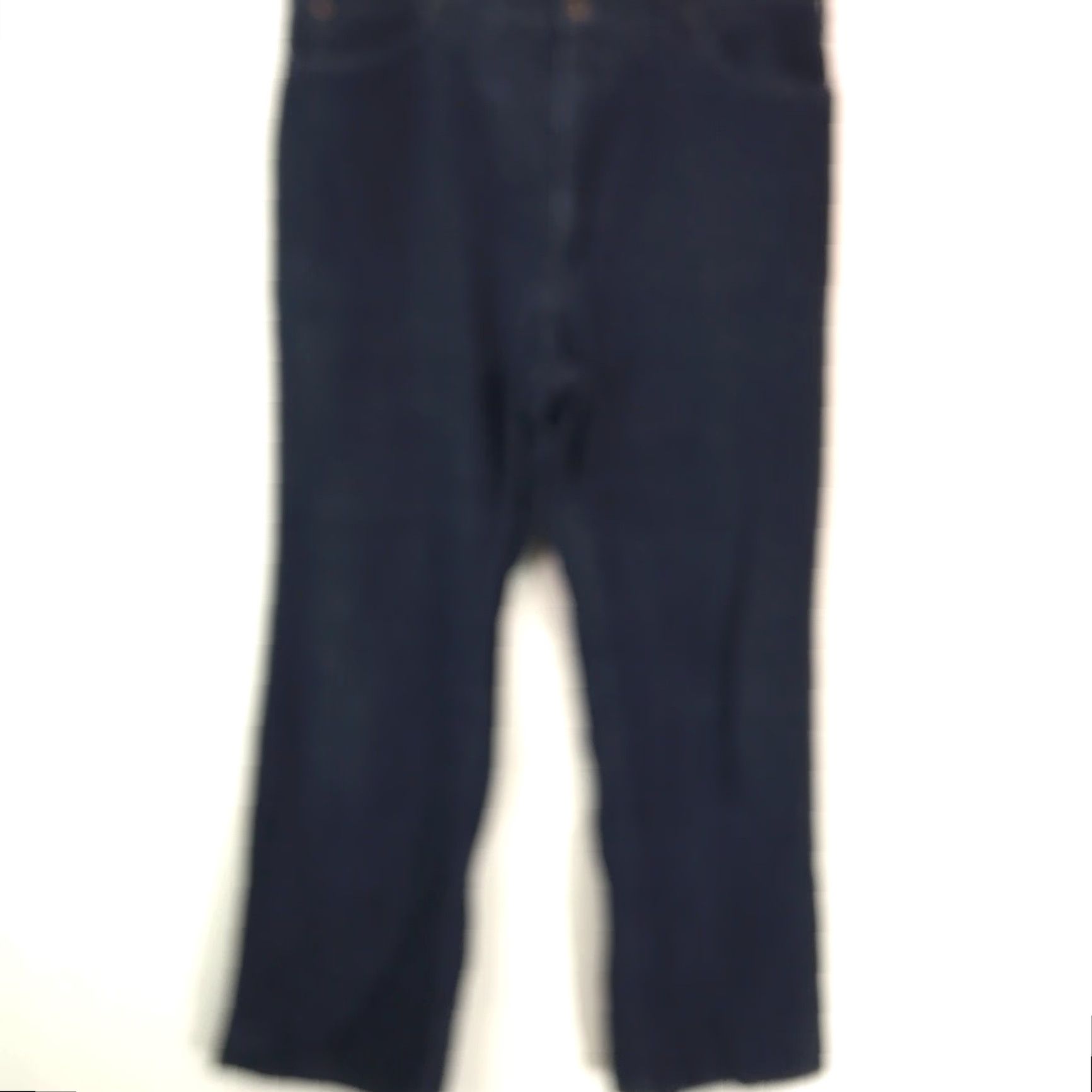 JCPenney JC Penney Men Jeans 36X30 Straight Blue Denim Flat Front Mid Rise 5-Pocket Regular Stretch Button Closure Size US 36 / EU 52 - 2 Thumbnail