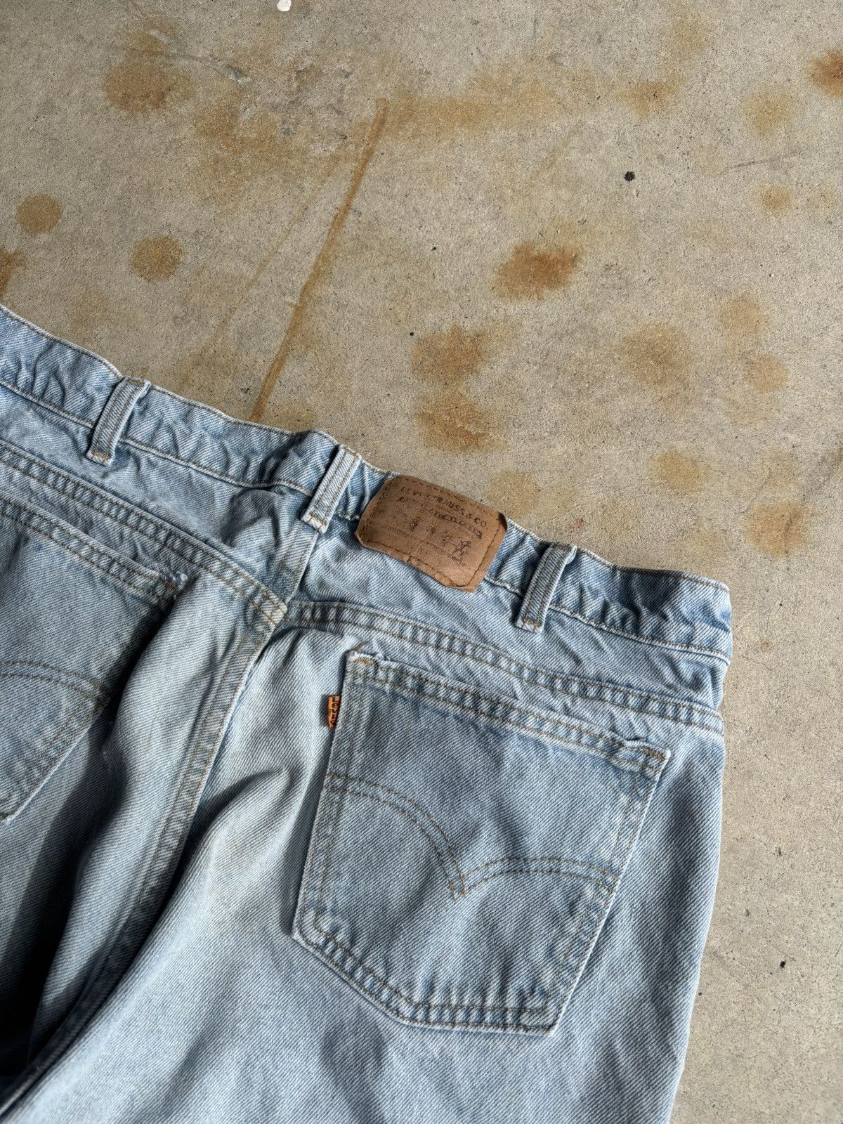 Levi's × Levi's Vintage Clothing × Vintage Crazy 90s Levis Orange Tab Baggy Wide Leg Denim Jeans Size US 36 / EU 52 - 3 Thumbnail