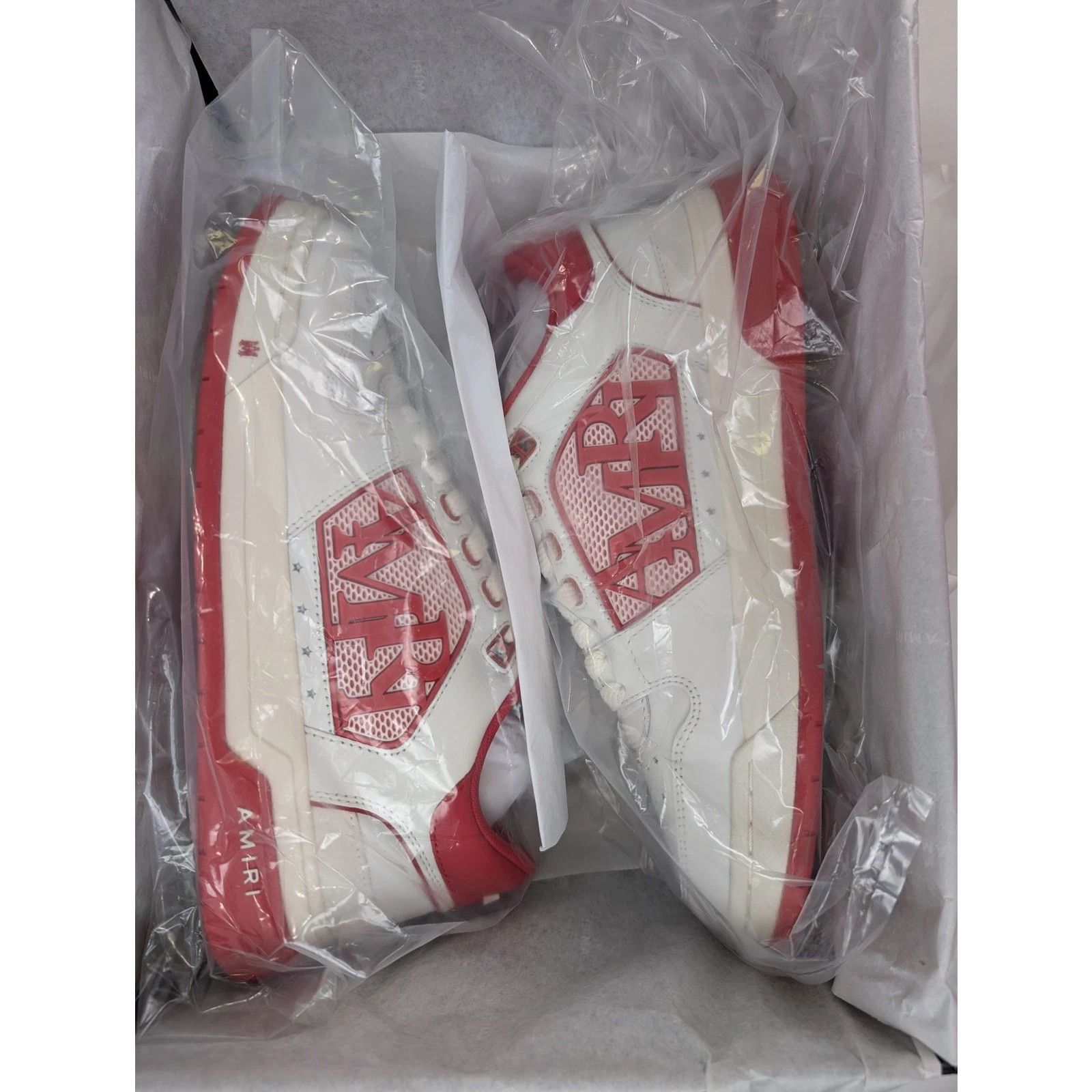 Amiri o1rshd1 Classic Low top Sneakers in White/Red Size US 10 / EU 43 - 17 Thumbnail