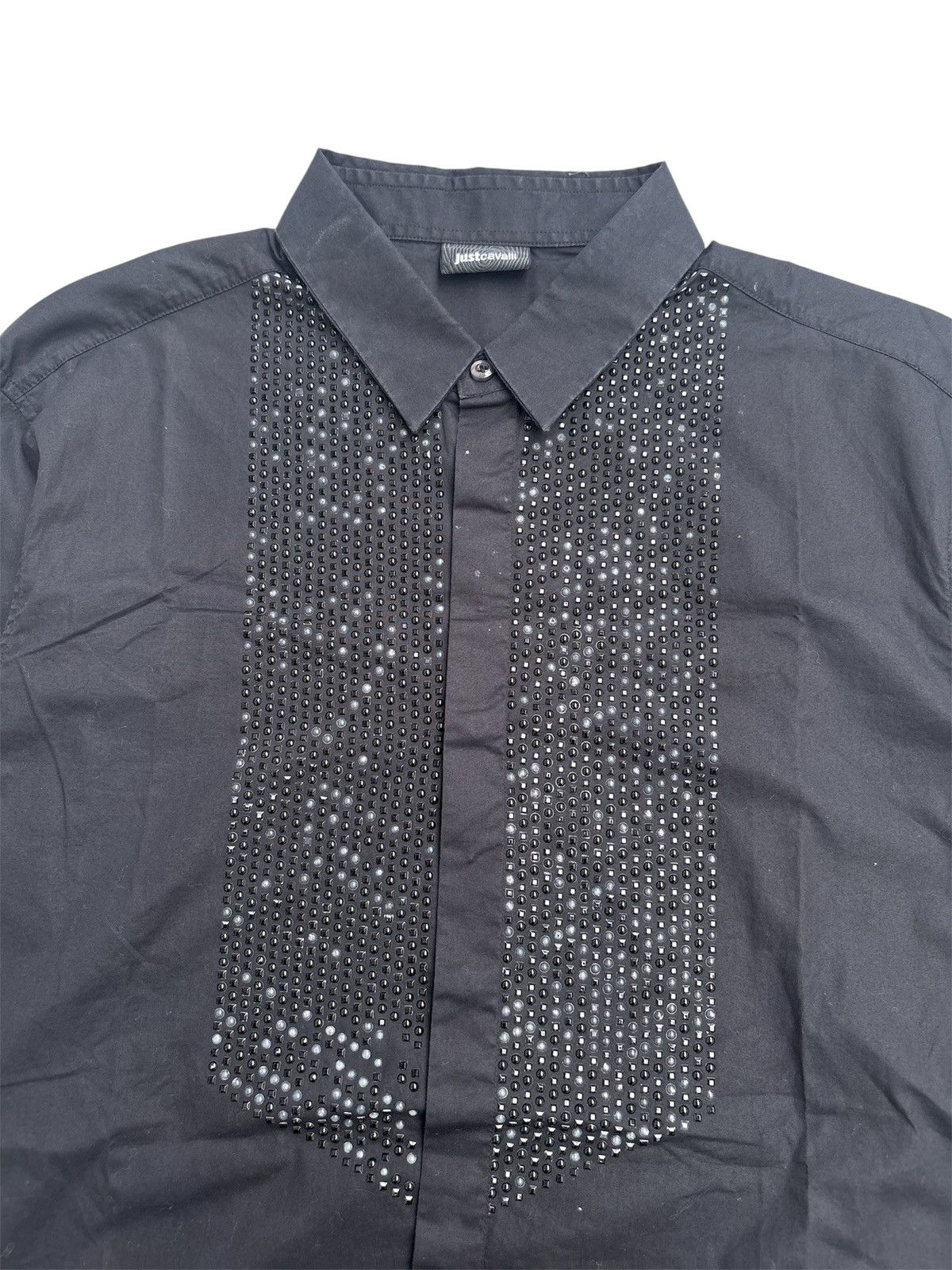 Roberto Cavalli Y2K Embellished Shirt Size US M / EU 48-50 / 2 - 2 Thumbnail
