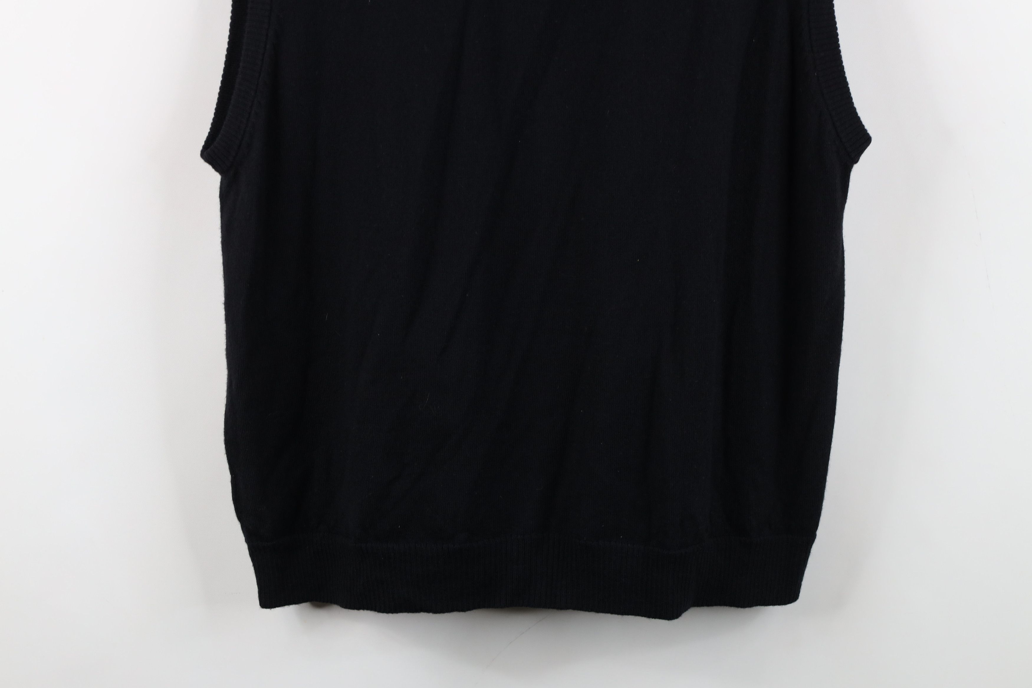 Vintage Vintage 90s Streetwear Fine Merino Wool Knit Sweater Vest Size US XL / EU 56 / 4 - 10 Thumbnail
