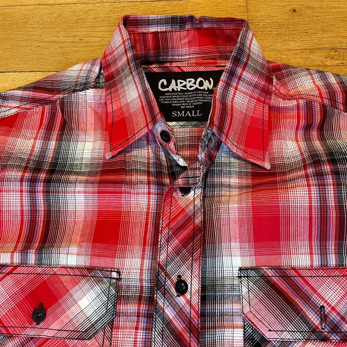 Carbon Carbon mens shirt Summer size S cotton Size US S / EU 44-46 / 1 - 2 Thumbnail