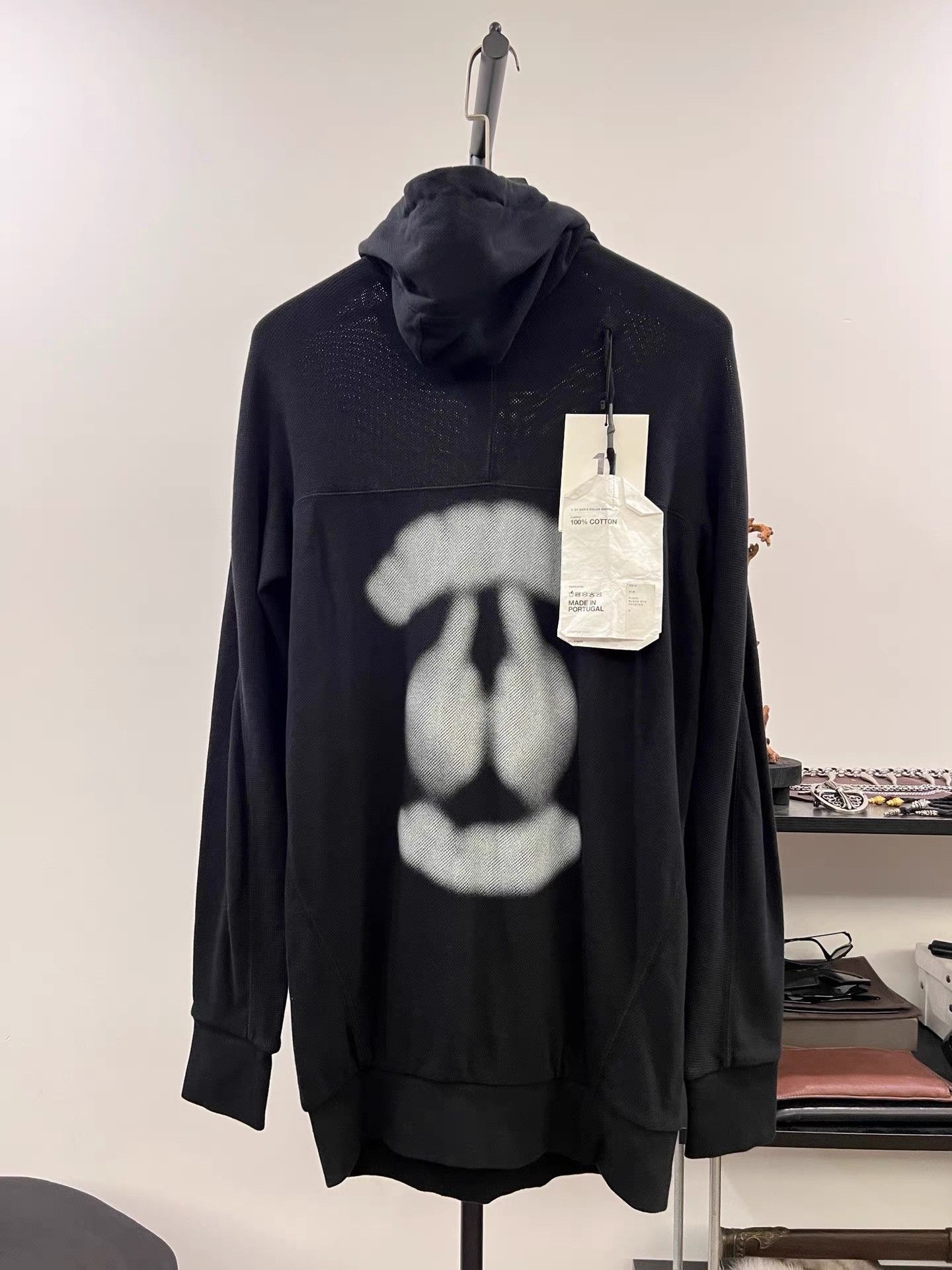11 By Boris Bidjan Saberi 11by BBS Mesh Face Cover Faded Print Hoodie K35 Size US S / EU 44-46 / 1 - 1 Thumbnail