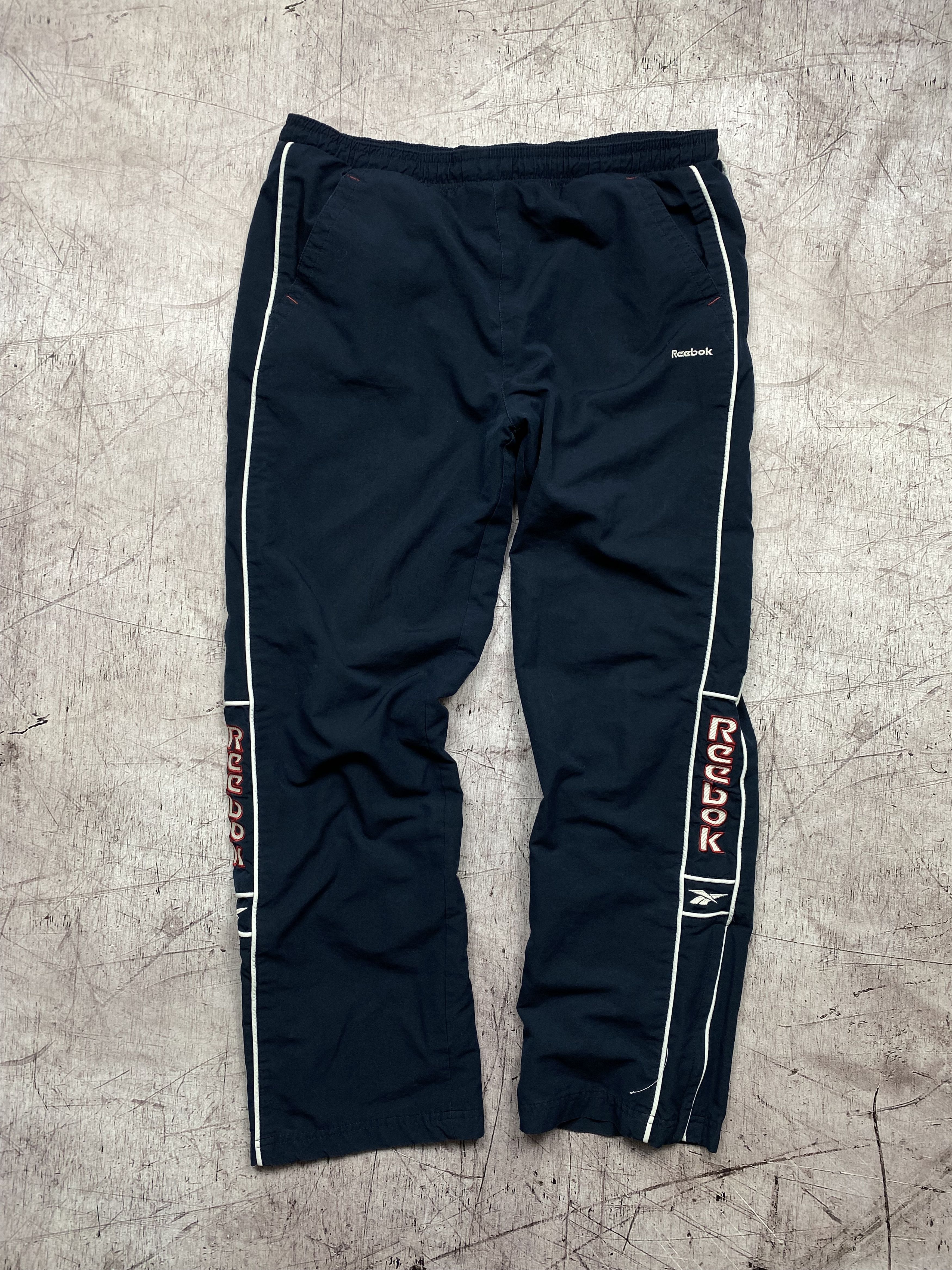 Reebok × Vintage Reebok Vintage Mens Nylon Track Pants Size US 30 / EU 46 - 1 Thumbnail