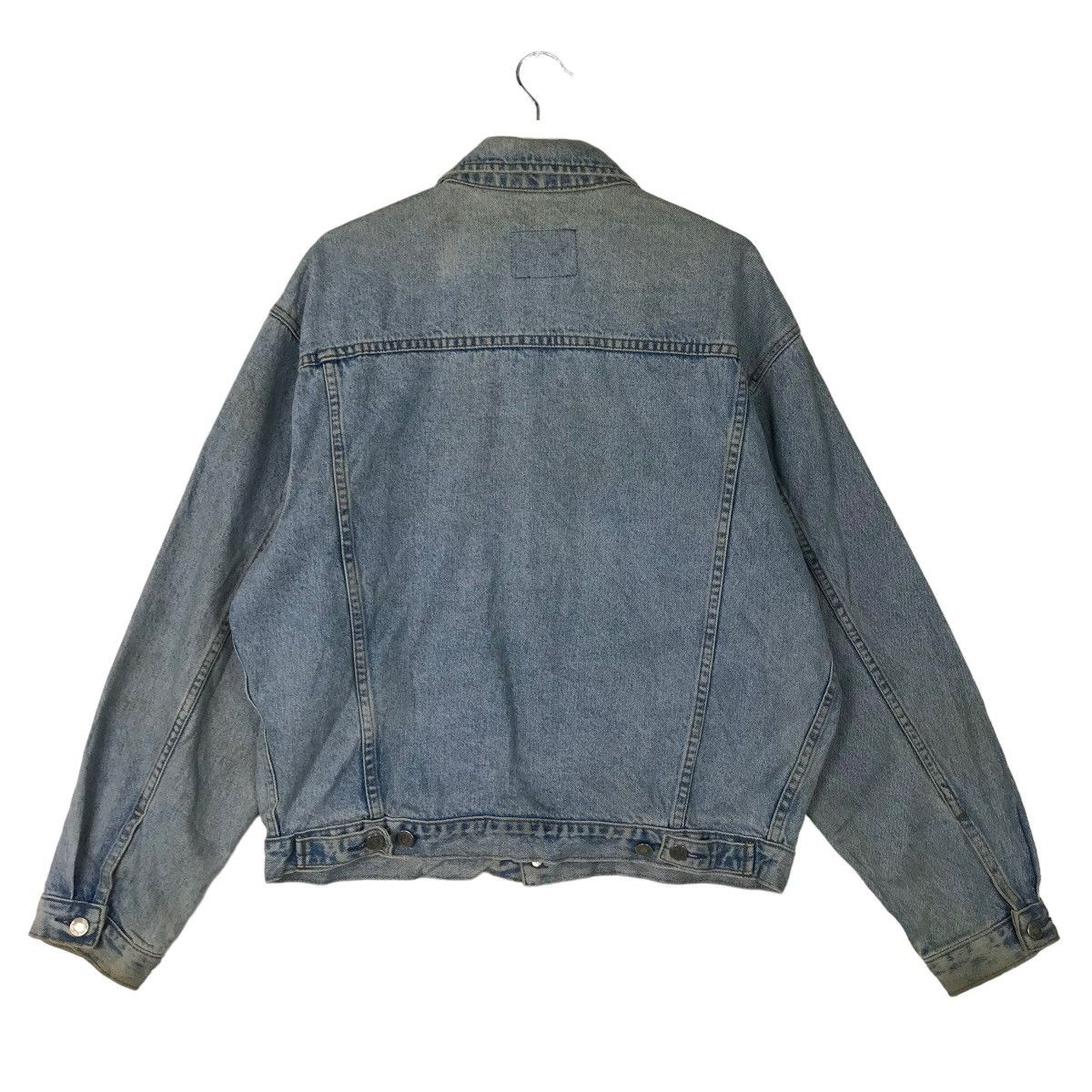 Gap 💥 1990s VINTAGE GAP FLARE DYED DENIM TRUCKER JACKET Size US L / EU 52-54 / 3 - 8 Thumbnail