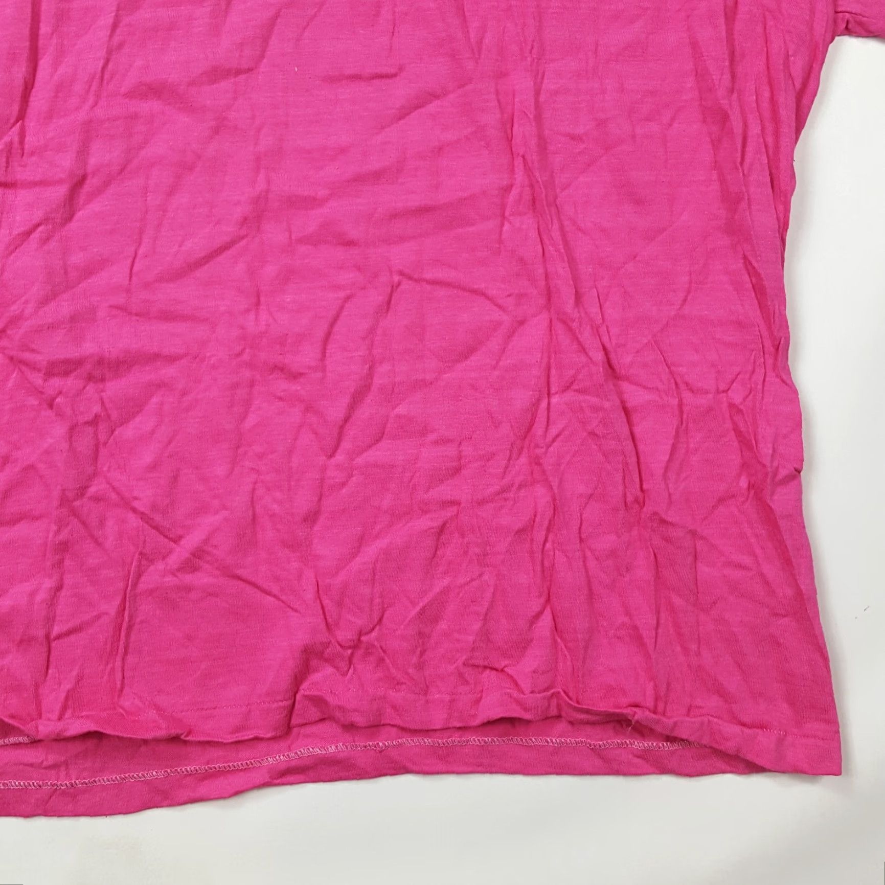 Etro VINTAGE Retro T-Shirt Mens XL Pink US Made Graphic Print Blank Plain 80s VTG USA Size US XL / EU 56 / 4 - 3 Thumbnail