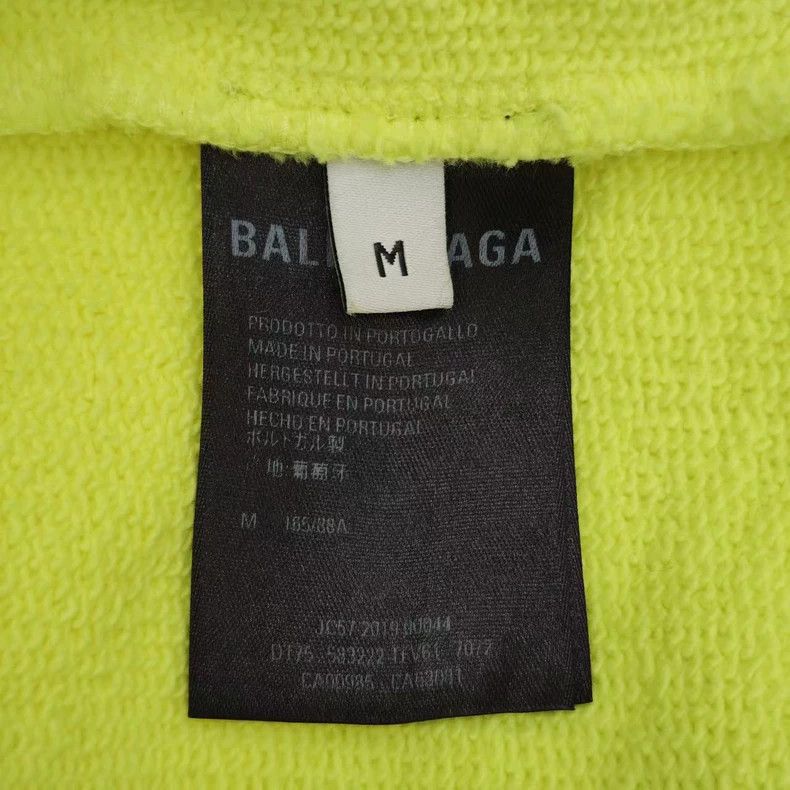 Balenciaga Balenciaga Fluorescent Yellow Buckle Hoodie 2501-Nextarrow Size US M / EU 48-50 / 2 - 4 Thumbnail