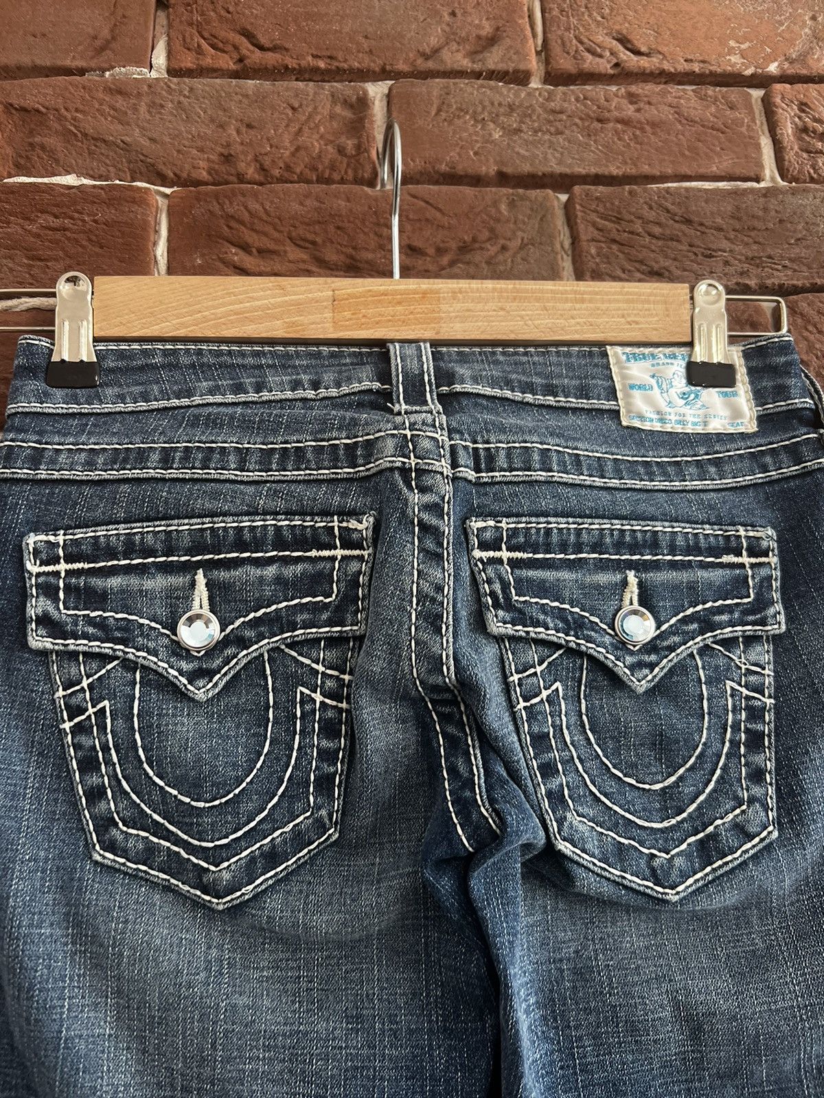 True Religion Rare Vintage True Religion Swarovski Denim Pants Y2K Drip Size 25" / US 0 / IT 36 - 3 Thumbnail