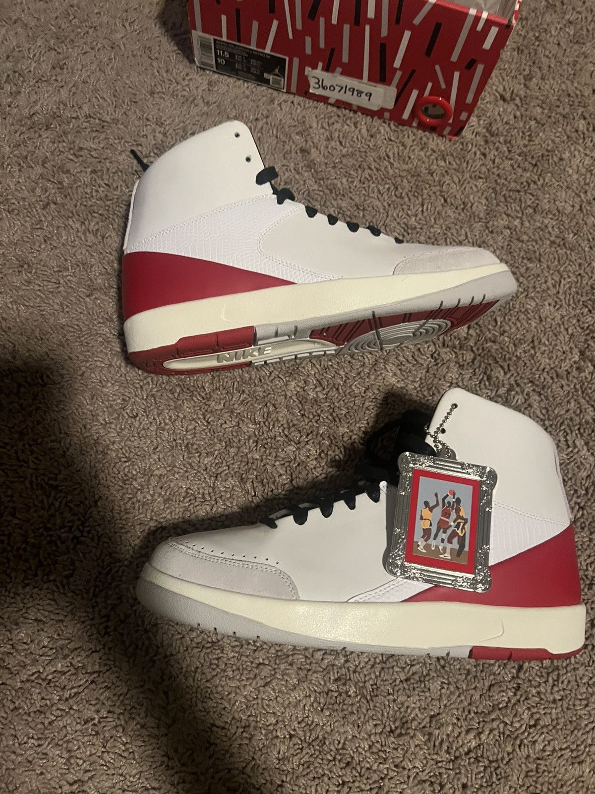 Jordan Brand × Nina Chanel Abney Jordan 2 x Nina Chanel Abney White/Gym Red Size US 11.5 / IT 41.5 - 2 Thumbnail