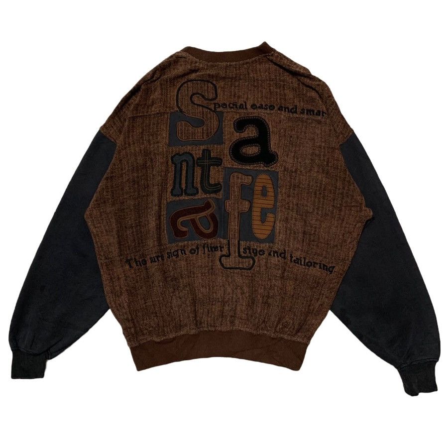 Japanese Brand Santafe Big Logo Sweater Pullover Size US M / EU 48-50 / 2 - 1 Thumbnail