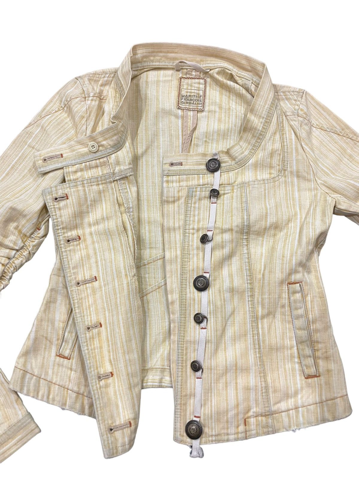 Beauty Beast × Marithe + Francois Girbaud × Seditionaries Vtg 90s Marithe Francois Girbaud Western Yoke Crop Jacket Size M / US 6-8 / IT 42-44 - 7 Thumbnail