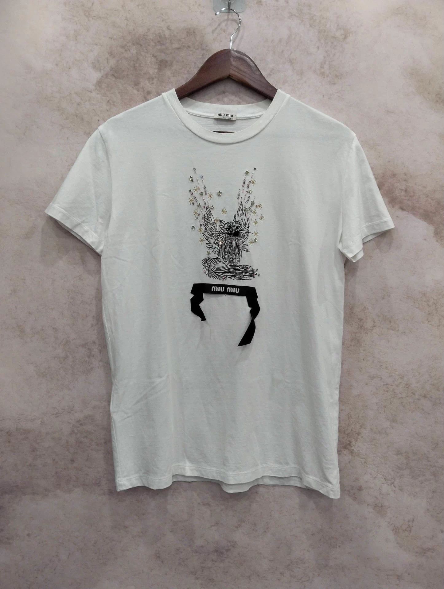 Miu Miu Miu Miu L T-shirt Size L / US 10 / IT 46 - 1 Thumbnail