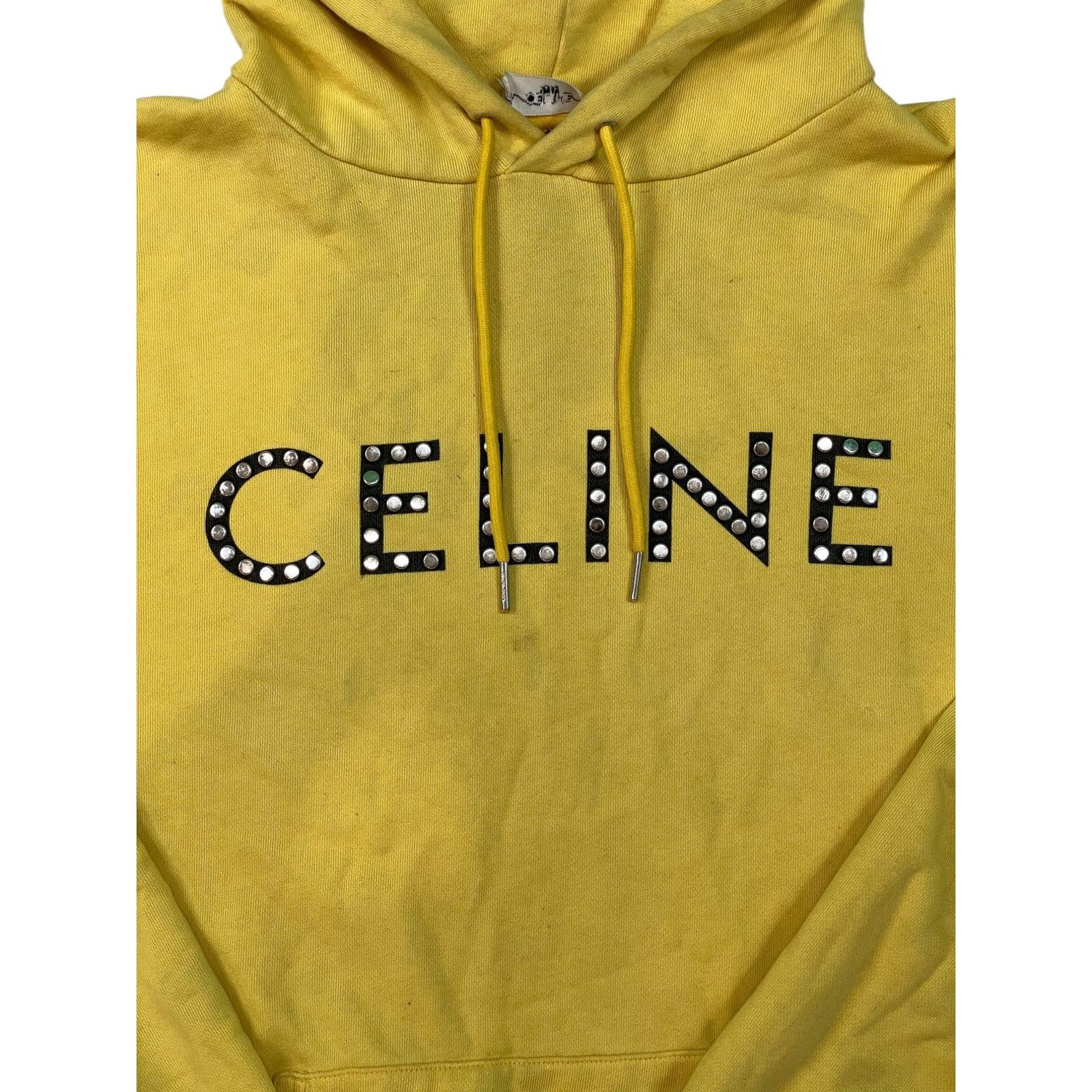 Celine Celine Studded Yellow Hoodie Size M / US 6-8 / IT 42-44 - 2 Thumbnail