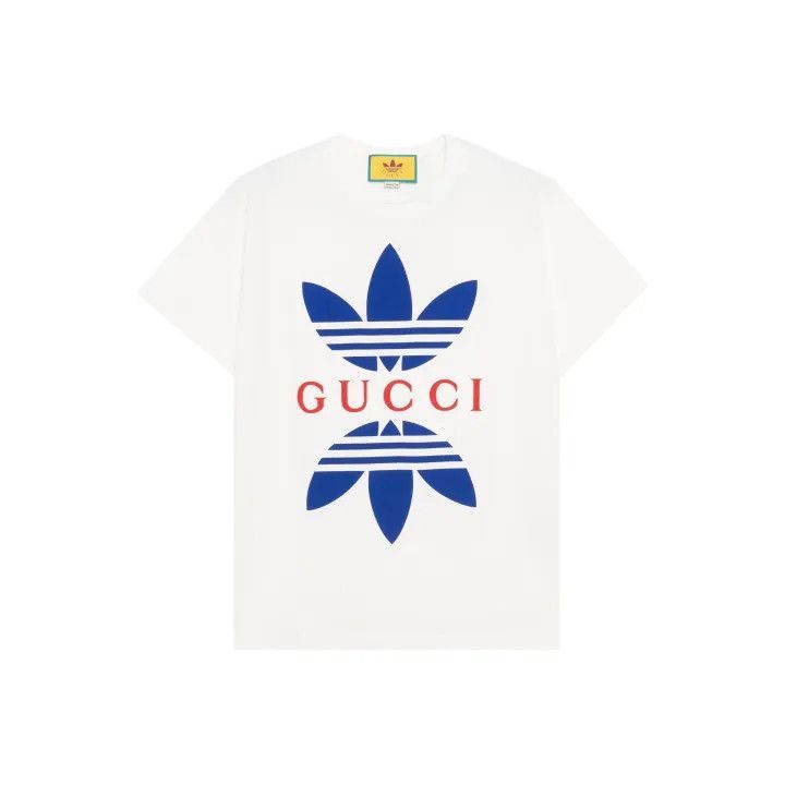 Gucci Gucci Gucci x Adidas Geometric Print T-Shirt -2506 Size US S / EU 44-46 / 1 - 1 Thumbnail