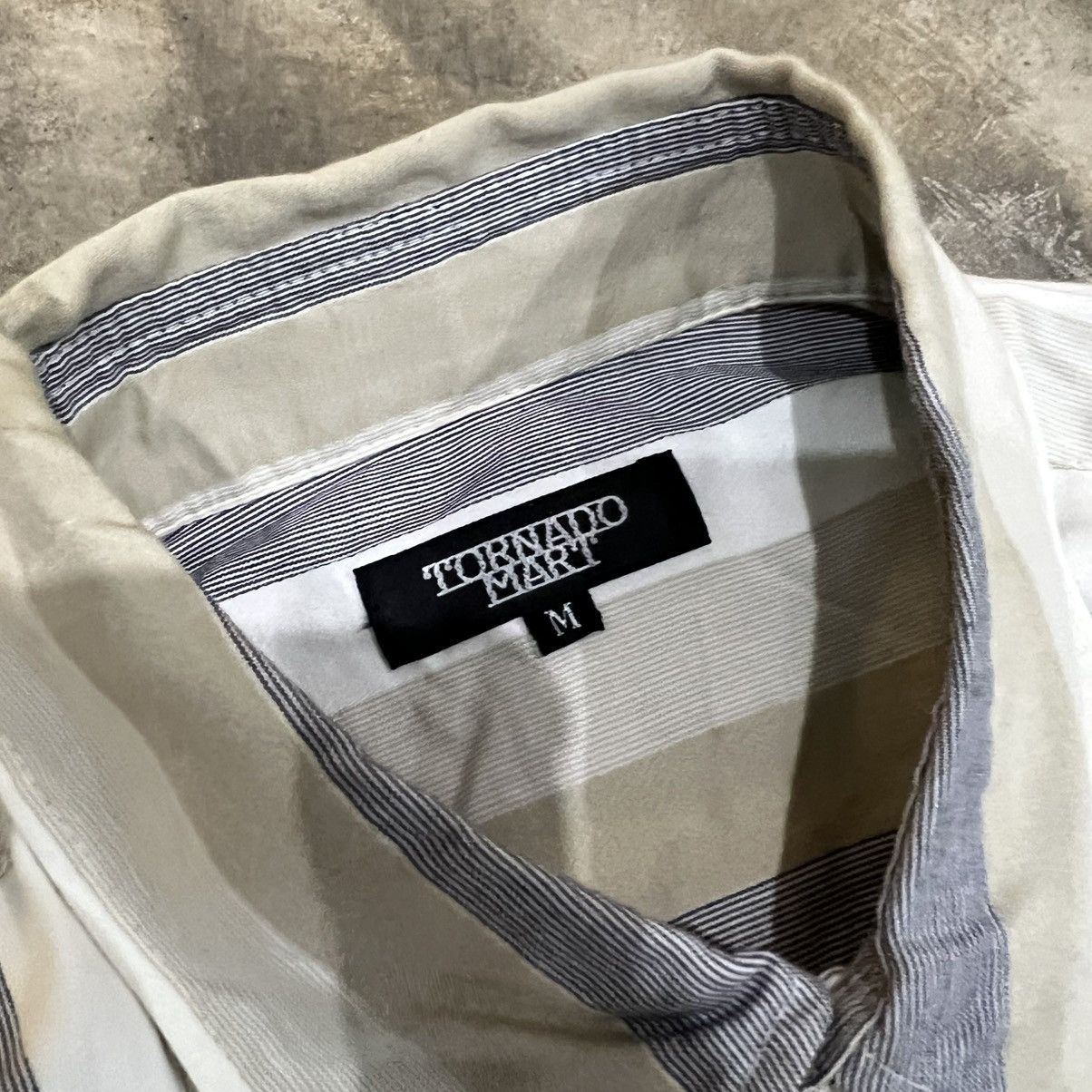 Tornado Mart Tornado Mart Vertical Stripe Long Sleeve button up Shirt Size US M / EU 48-50 / 2 - 3 Thumbnail